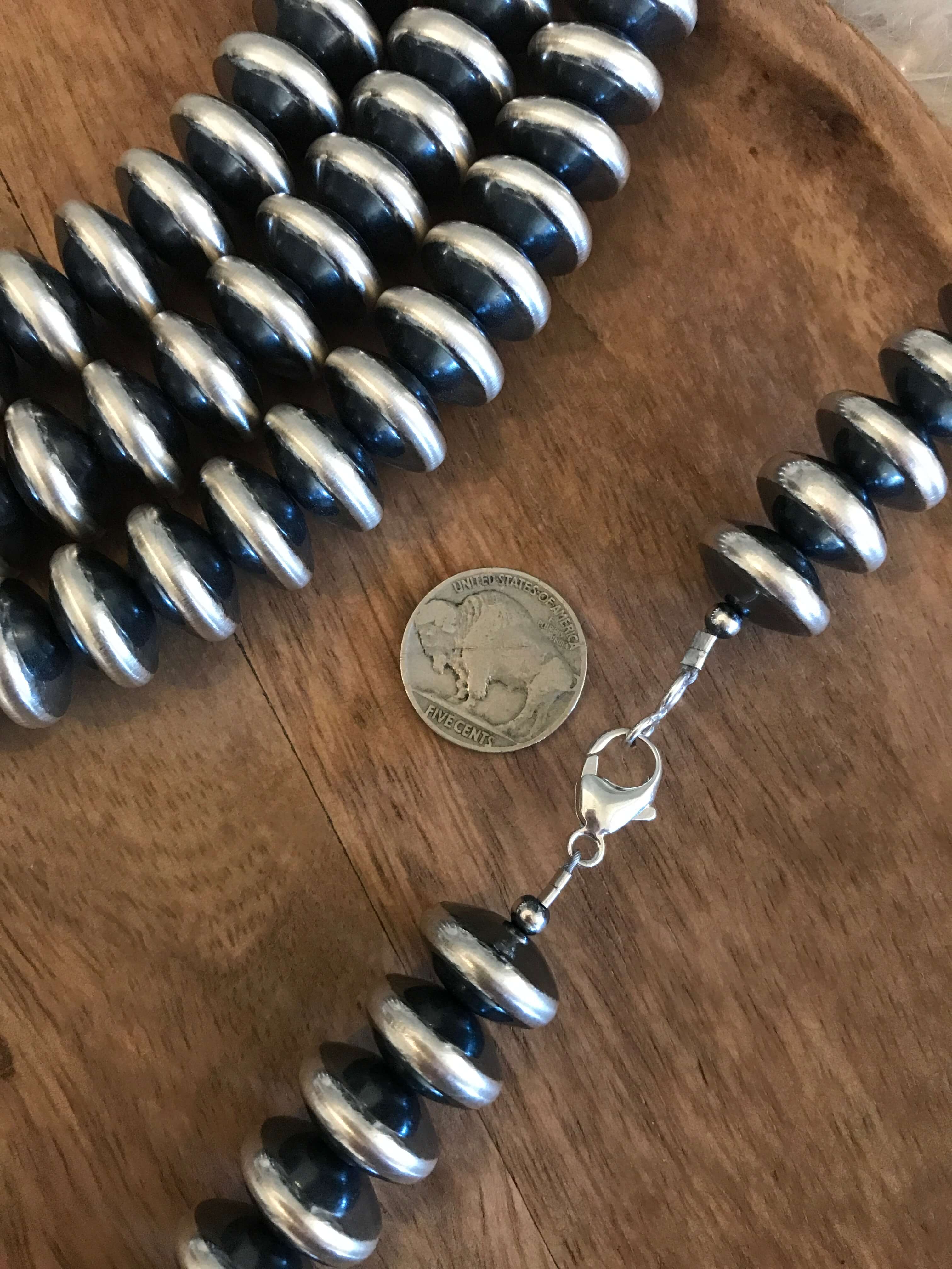 The Texas 16mm Saucer Pearl Necklace - Image 3