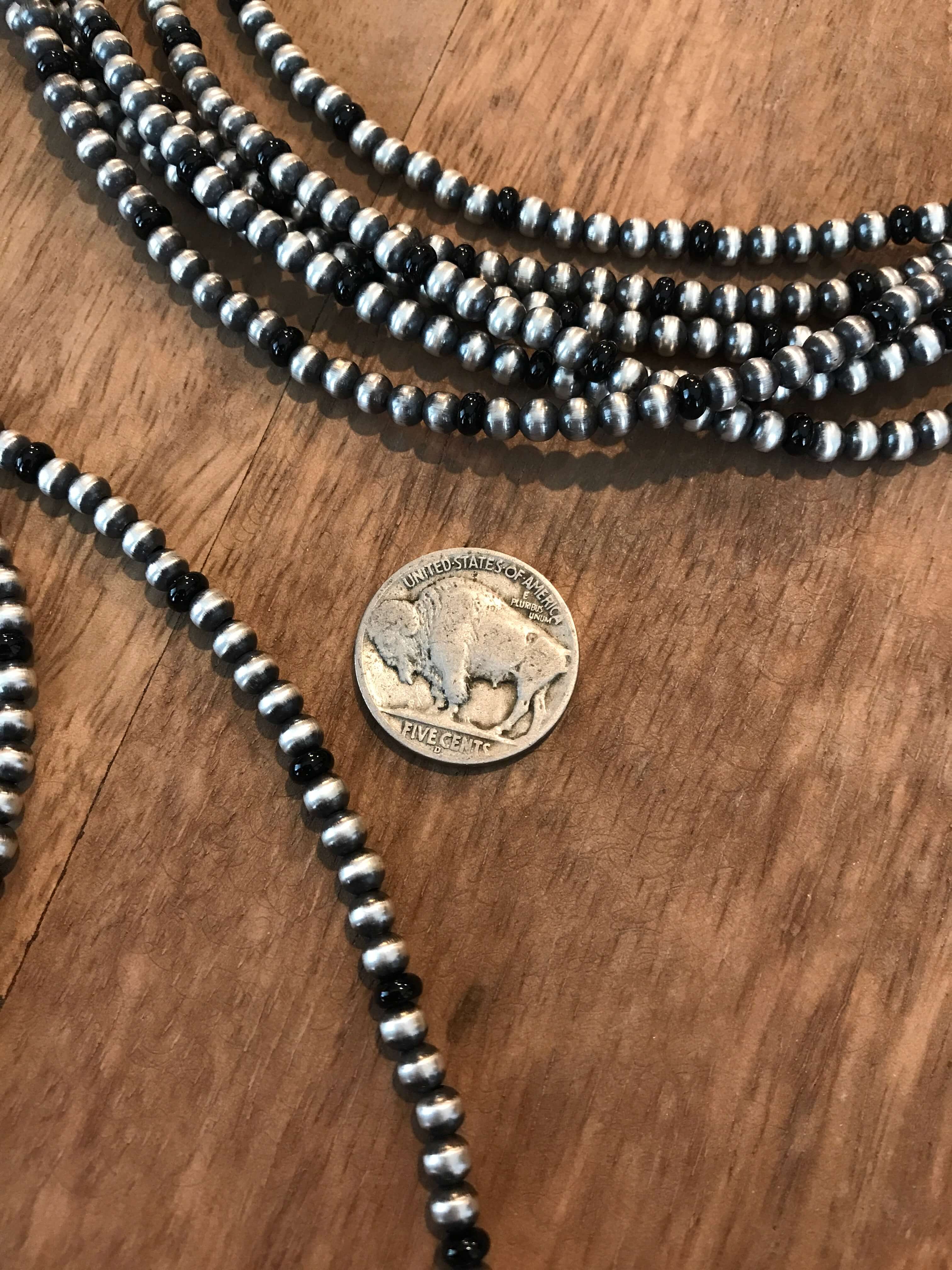 The Theta Onyx Necklace, 20" - Image 3