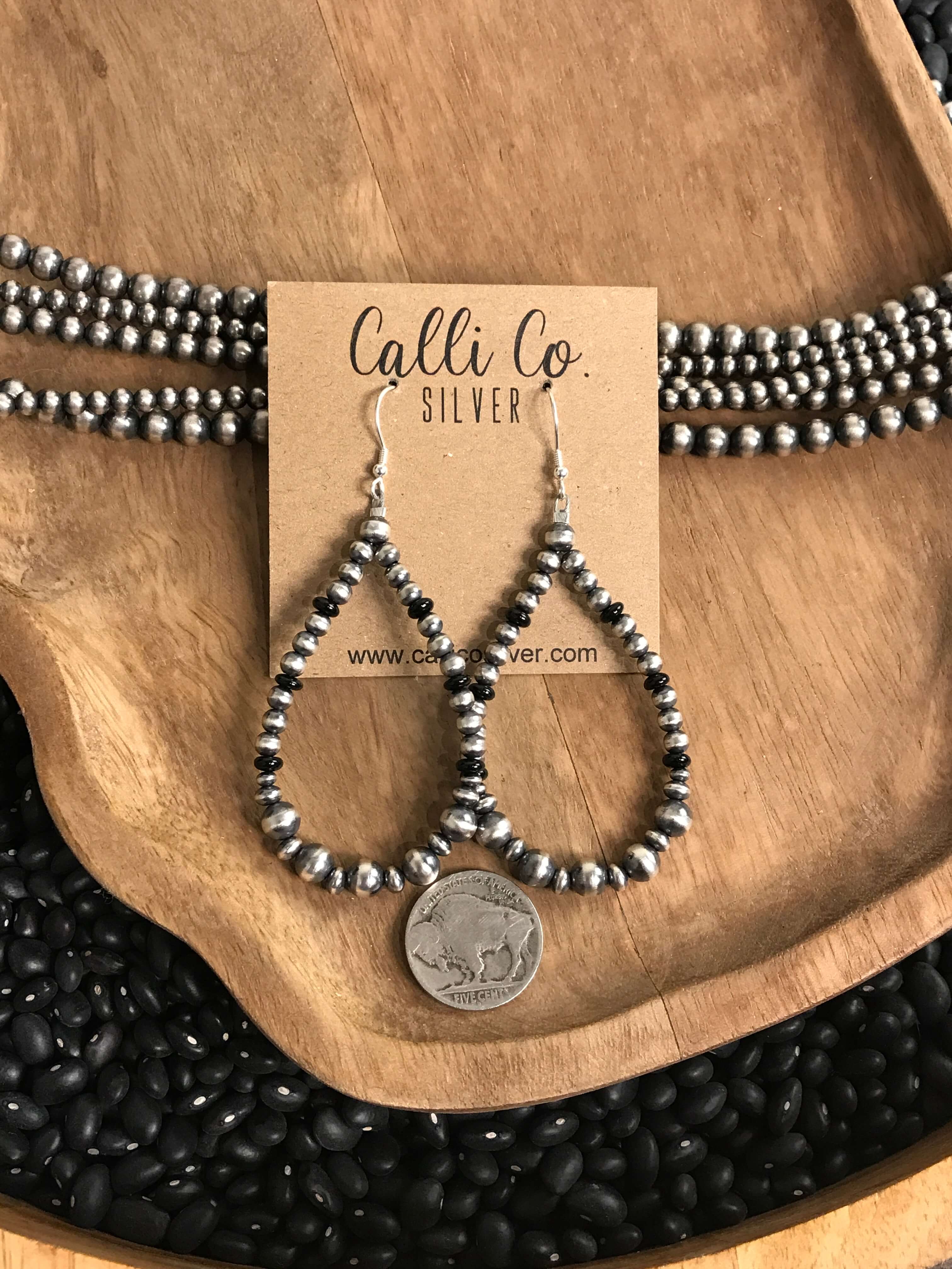The Tova Onyx Hoops - Image 2