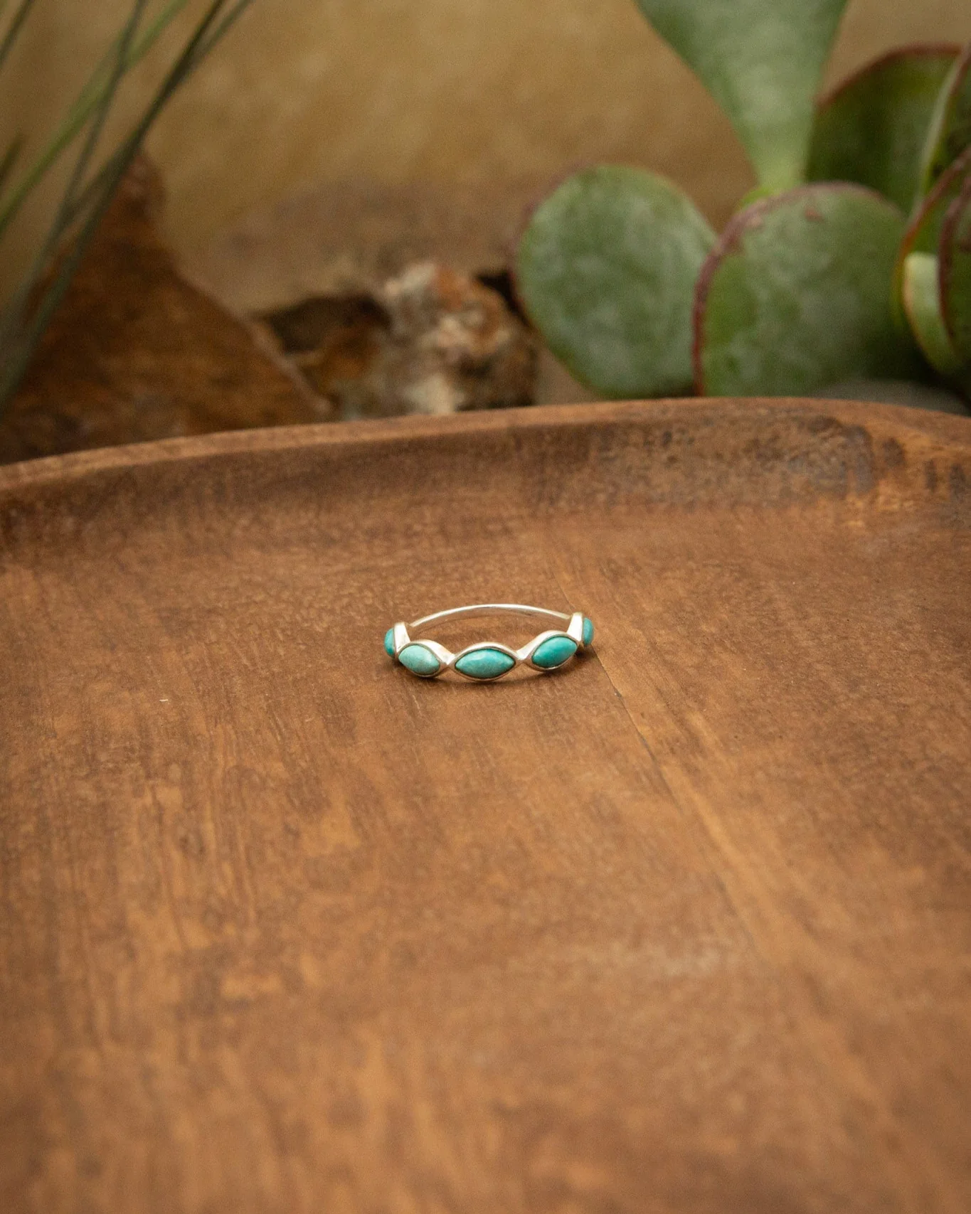 The Turquoise 5 Stone Ring - Image 3