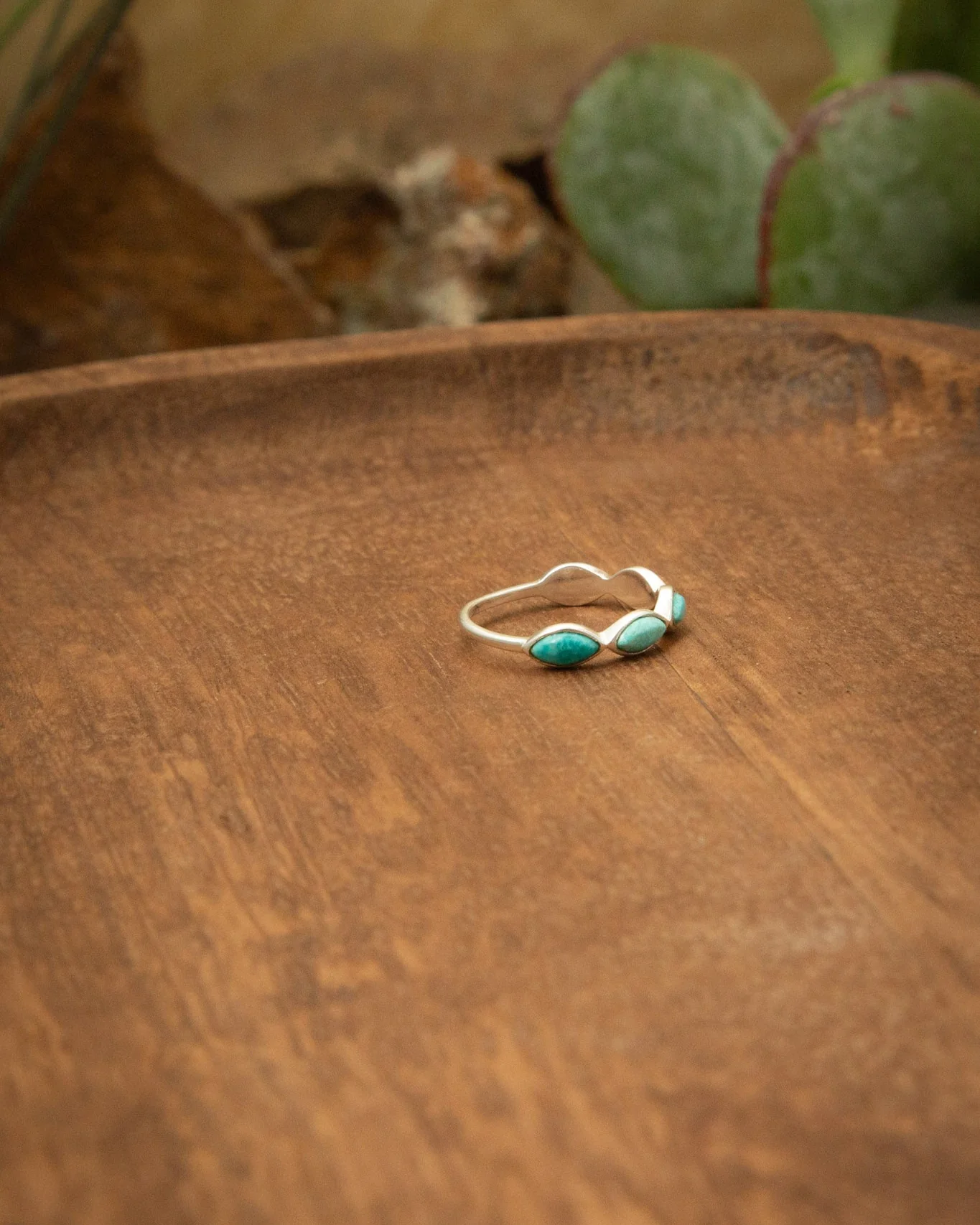 The Turquoise 5 Stone Ring - Image 4