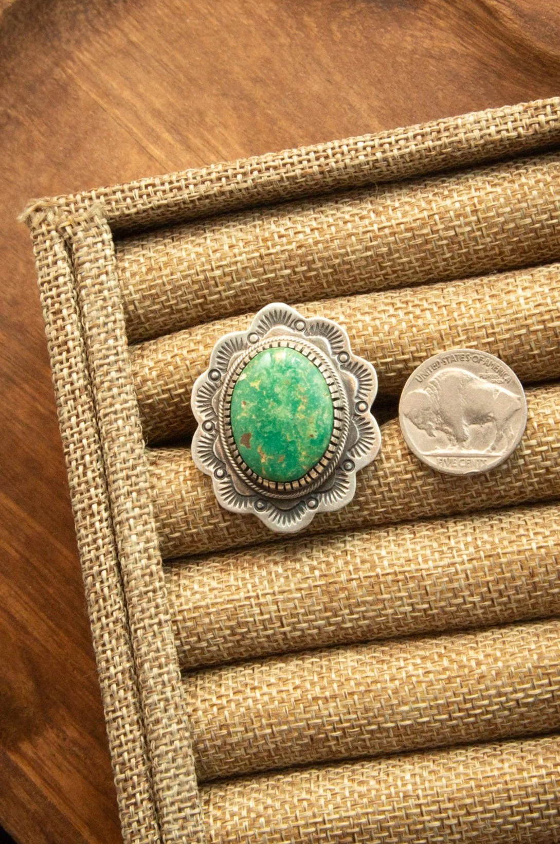 The Turquoise Concho Ring, 1 Sz. 8 - Image 2