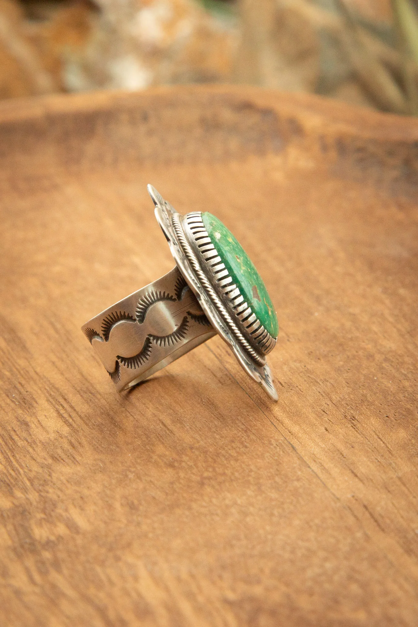 The Turquoise Concho Ring, 1 Sz. 8 - Image 3