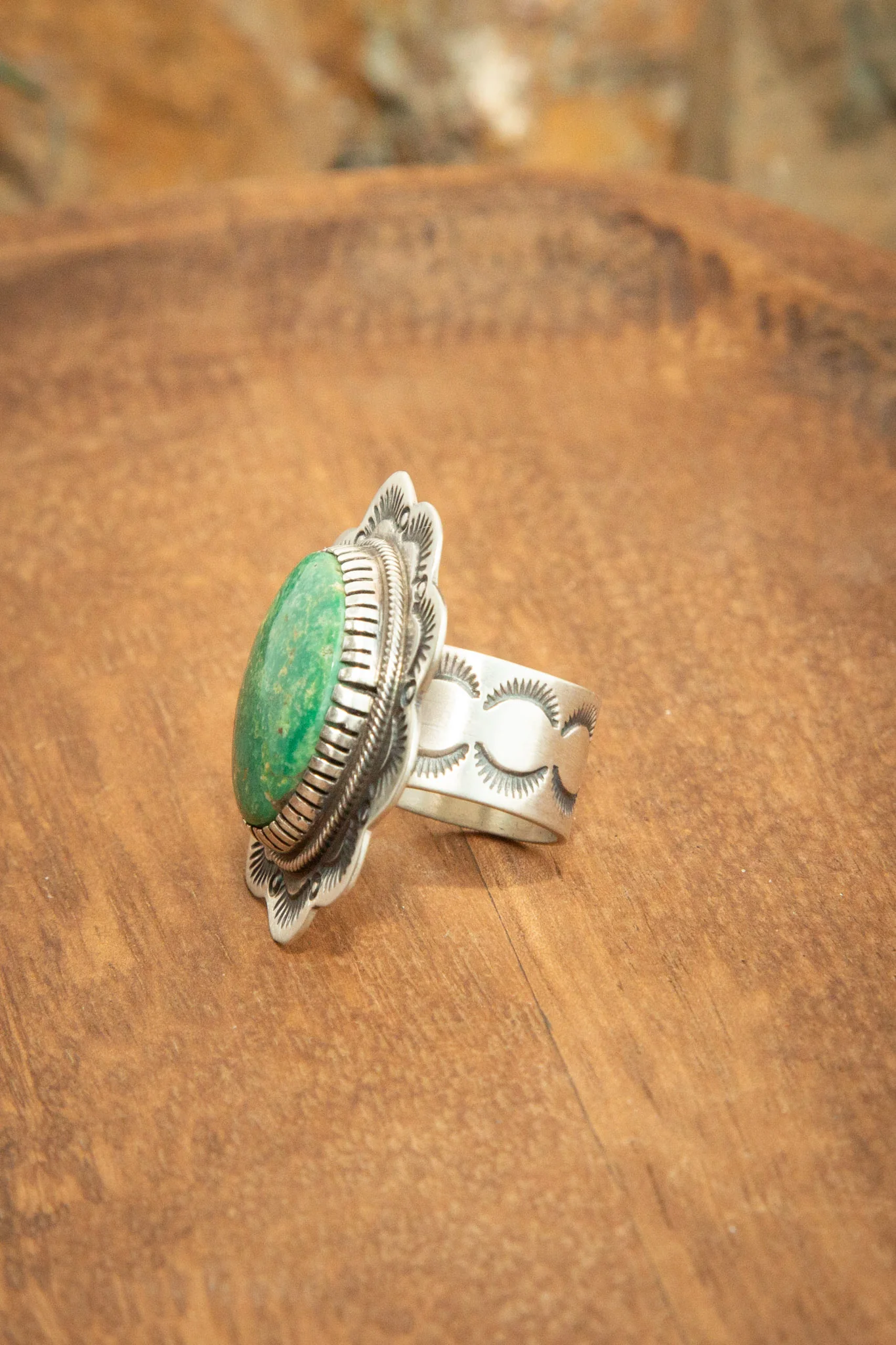 The Turquoise Concho Ring, 1 Sz. 8 - Image 4