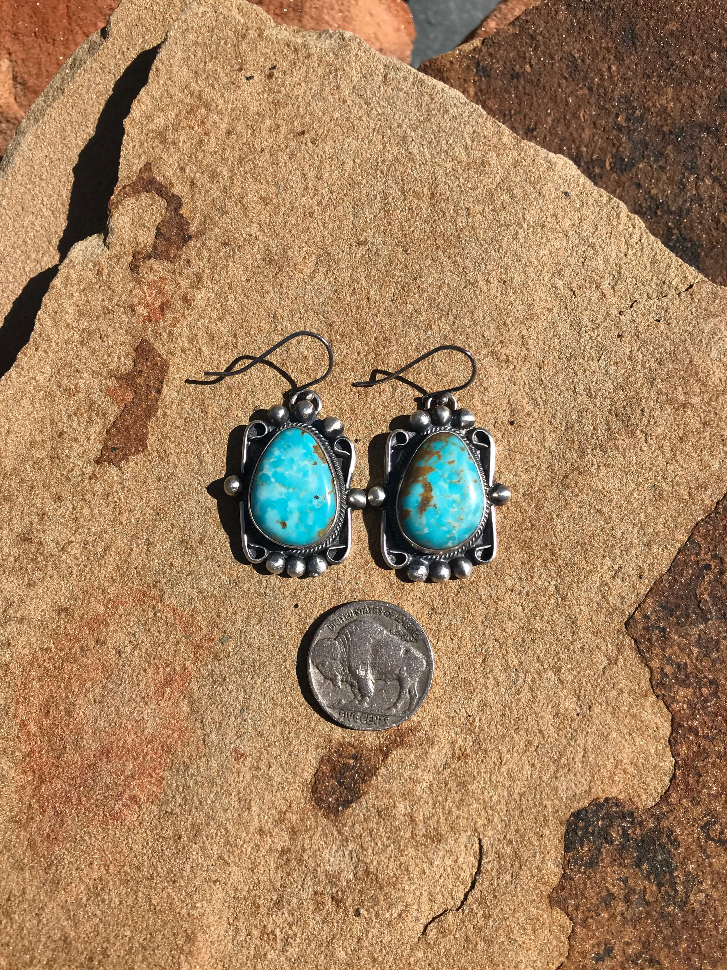 The Turquoise Dangle Earrings, 1 - Image 3