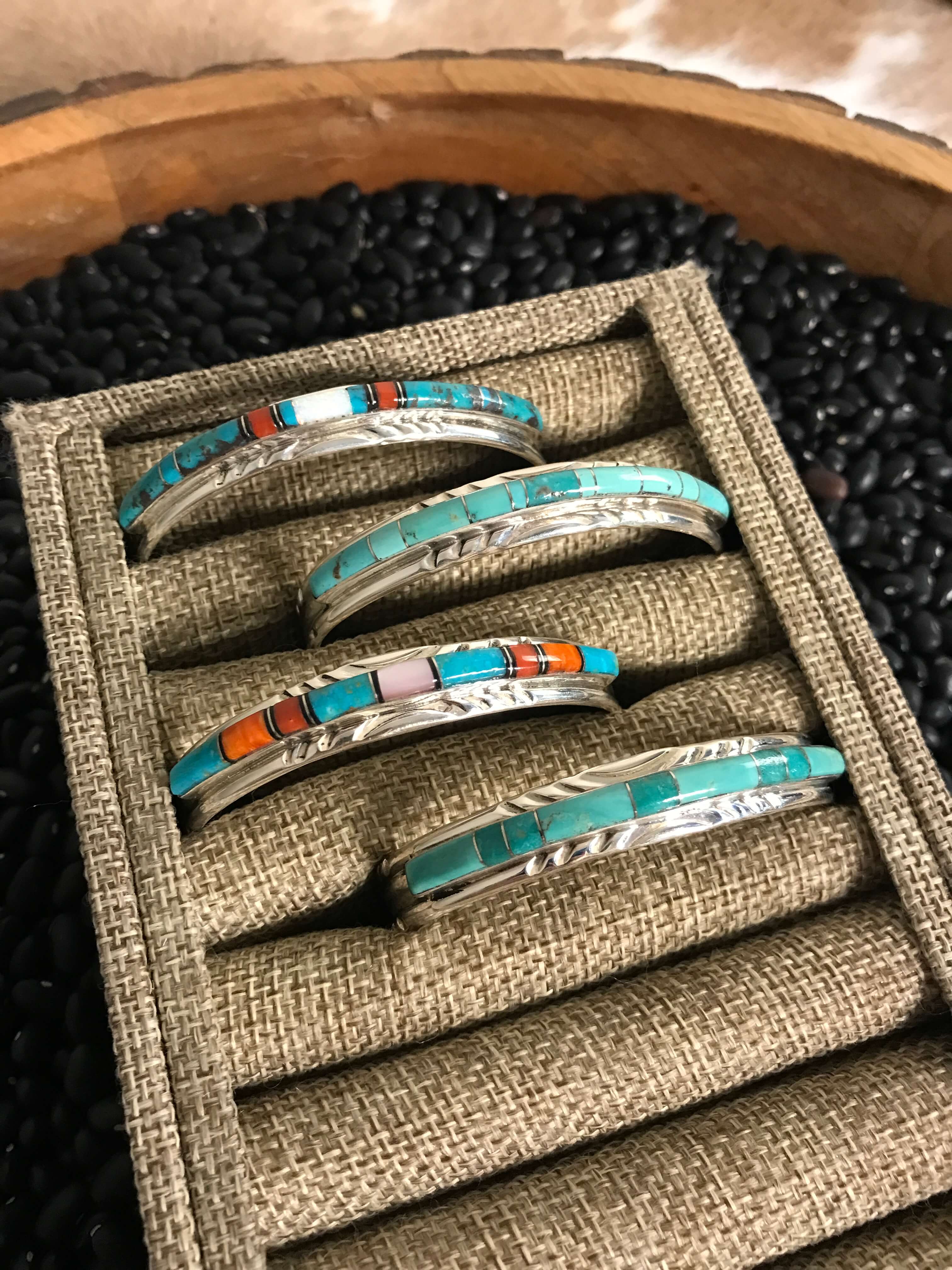 The Turquoise Inlay Cuffs