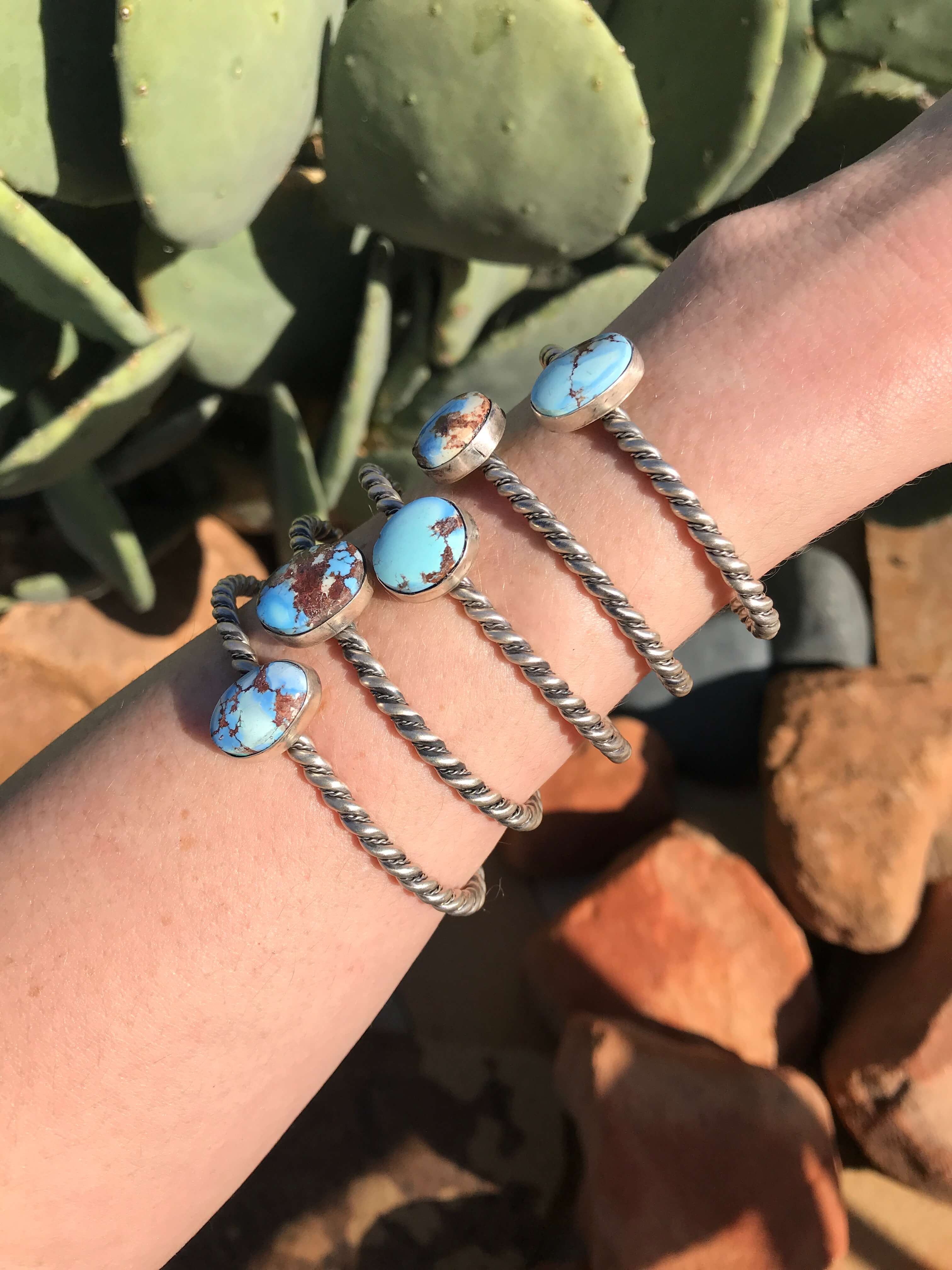 The Twisted Turquoise Cuffs - Image 5