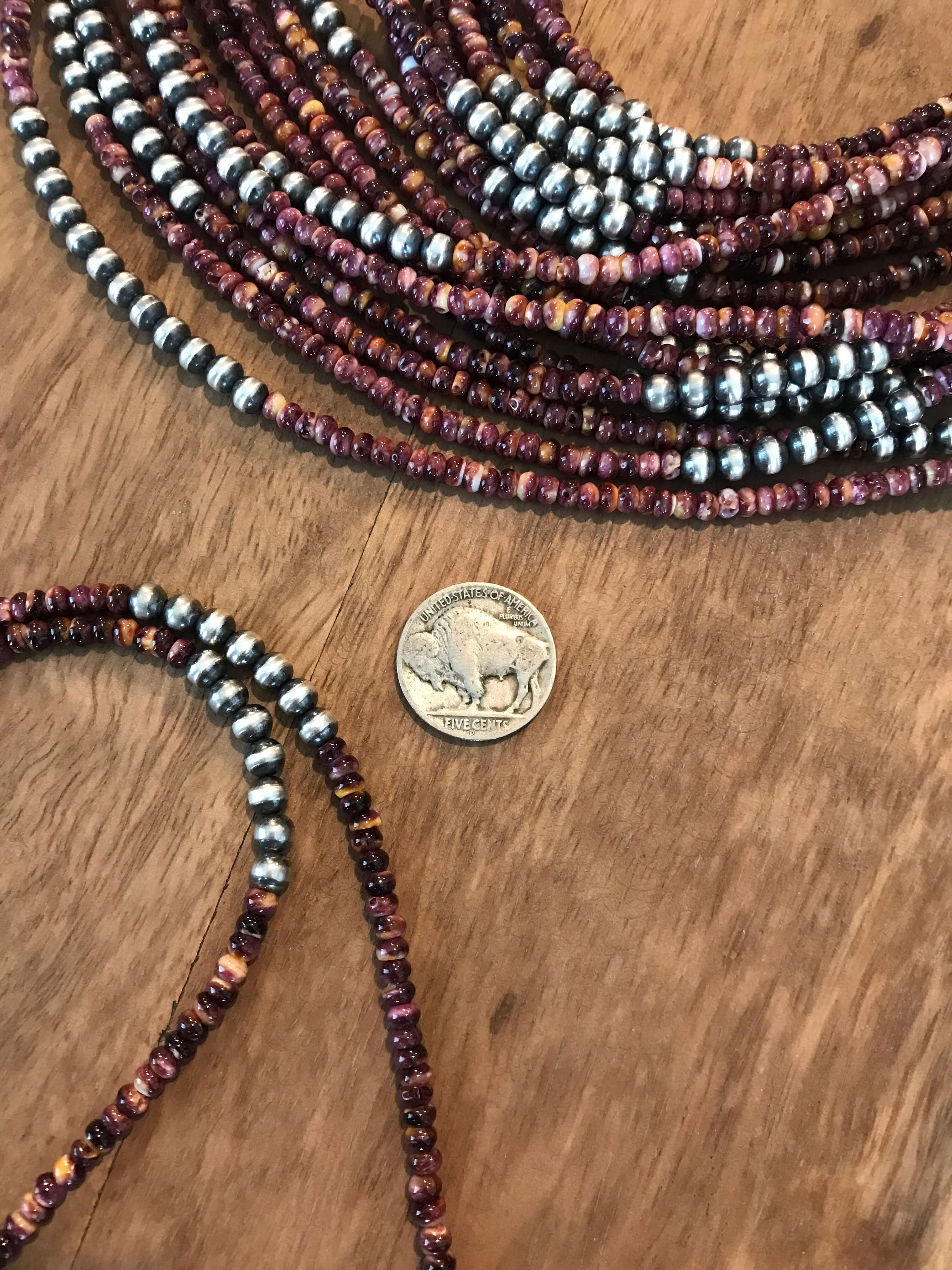 The Vananda Necklace in Purple Spiny, 20" - Image 3