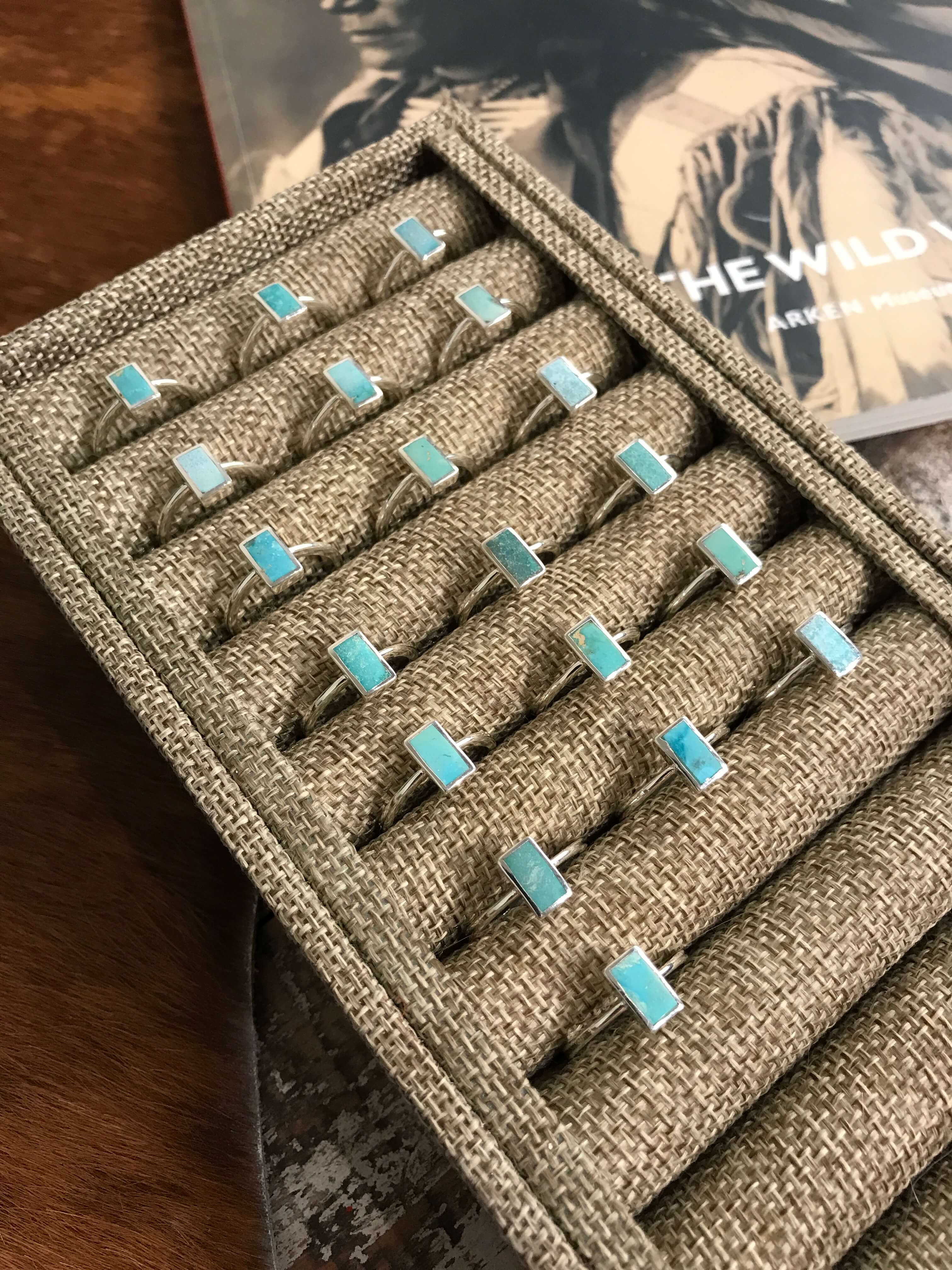 The Inlay Collection Tower Ring in Turquoise - Image 3