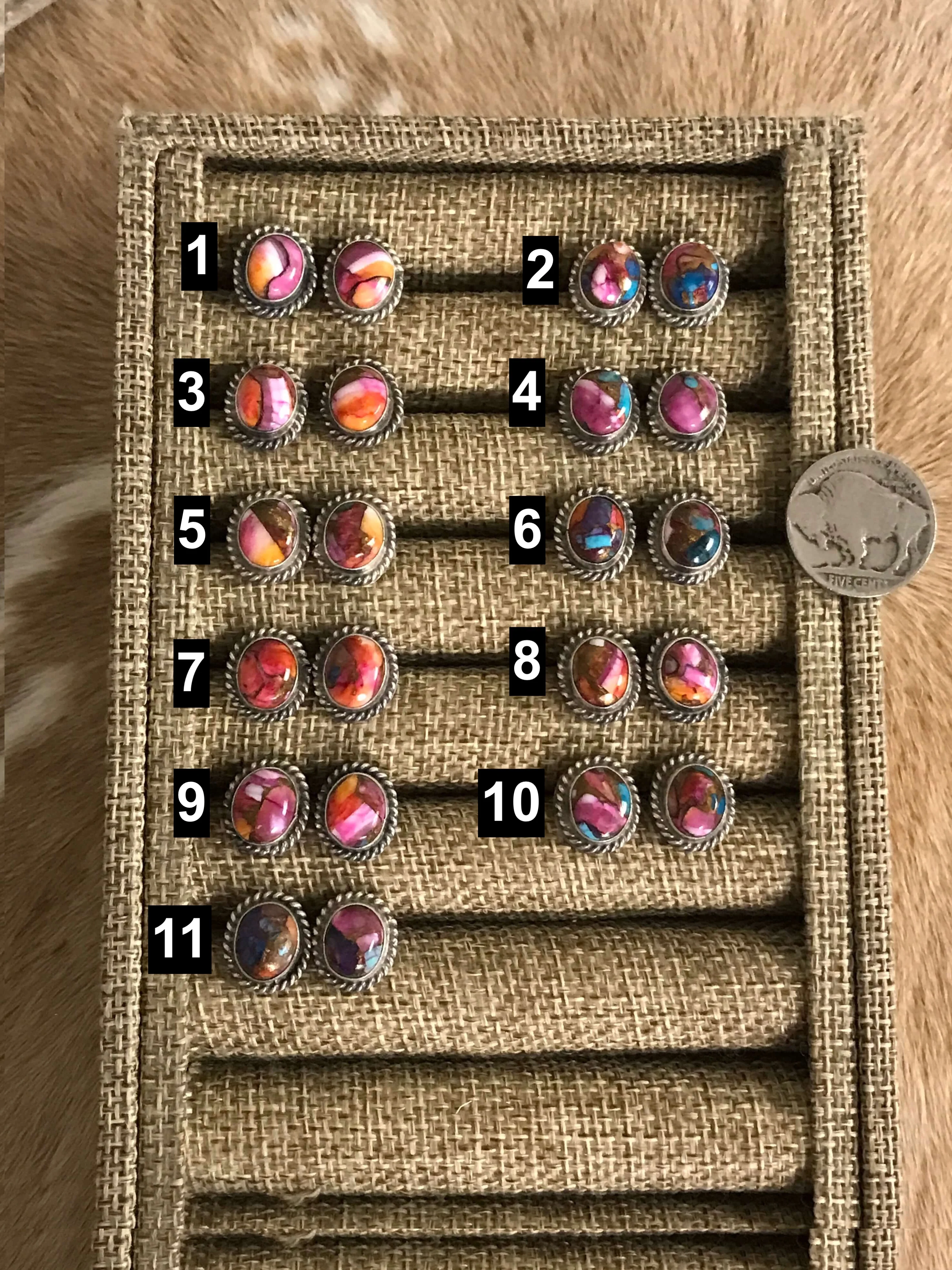 The Victory Dahlia Studs - Image 2