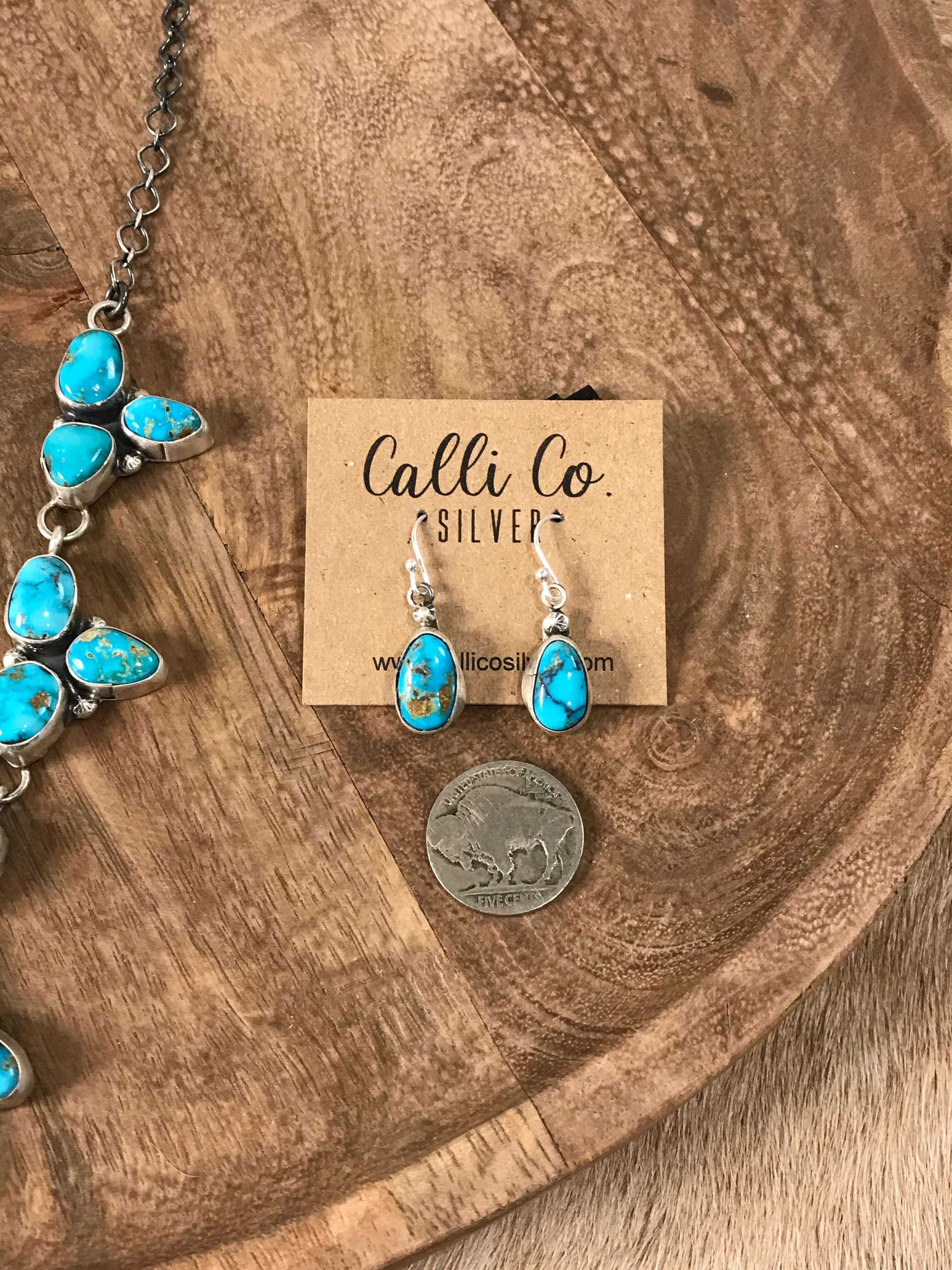 The Waco Turquoise Statement Necklace Set - Image 4