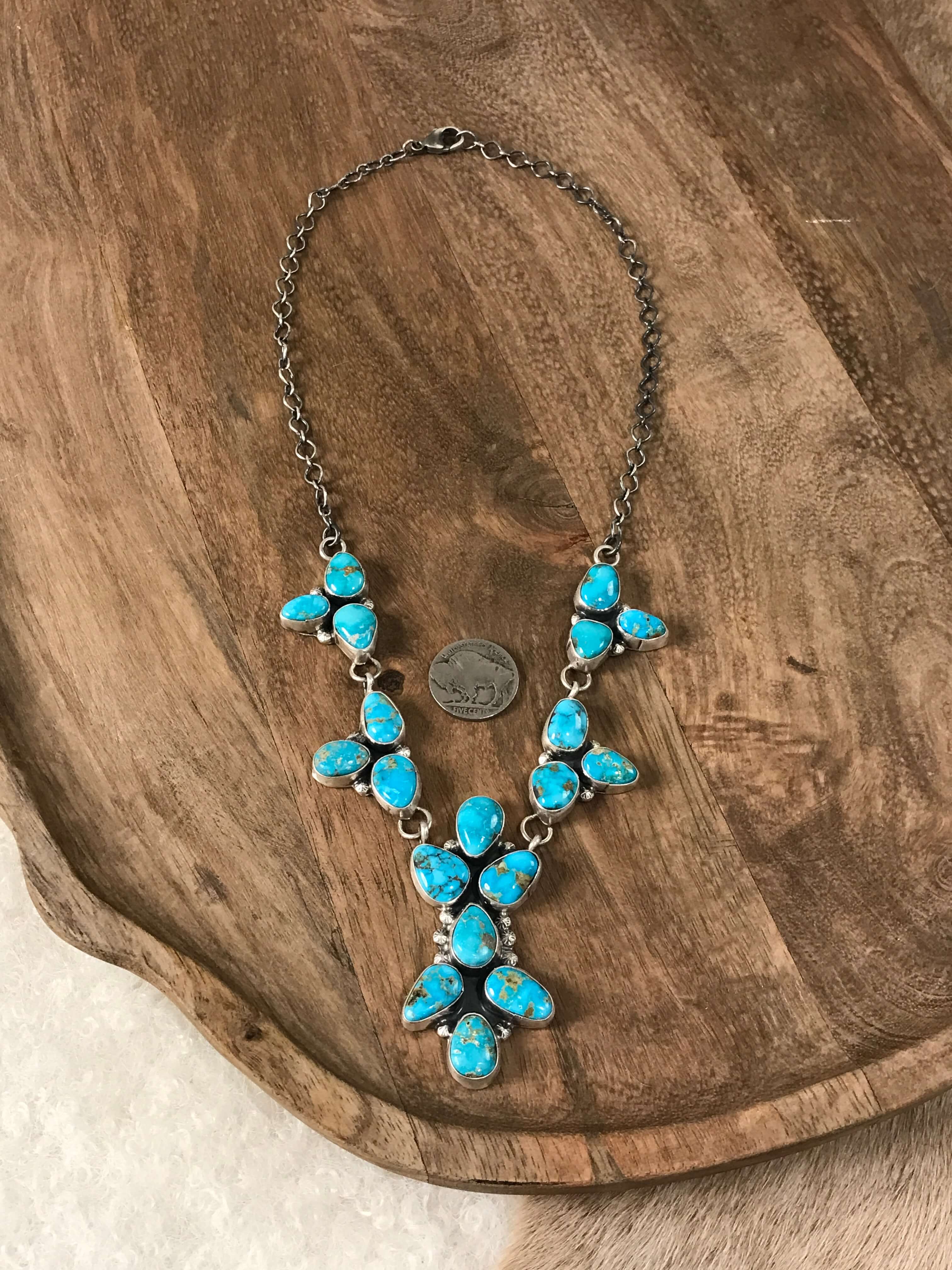 The Waco Turquoise Statement Necklace Set - Image 5