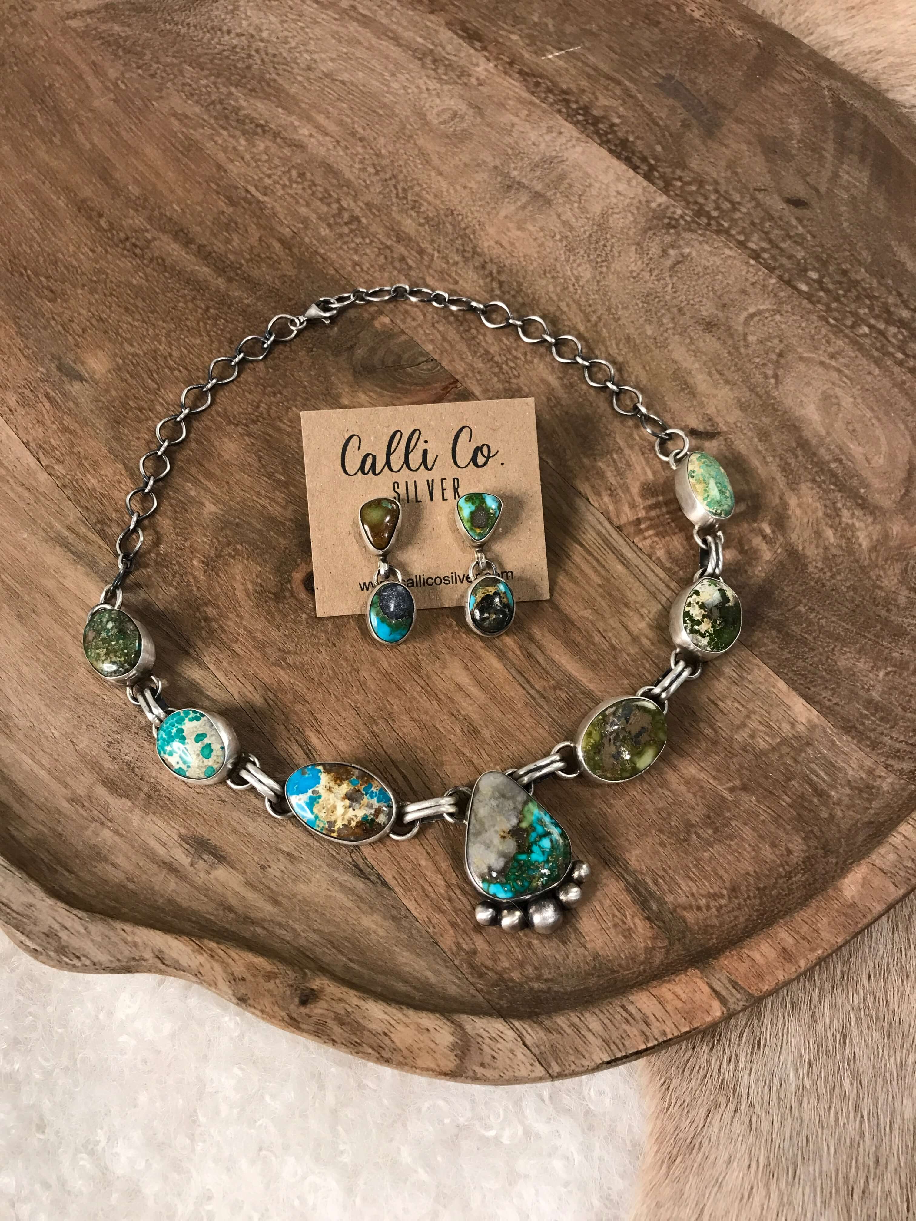 The Wallen Turquoise Statement Necklace Set