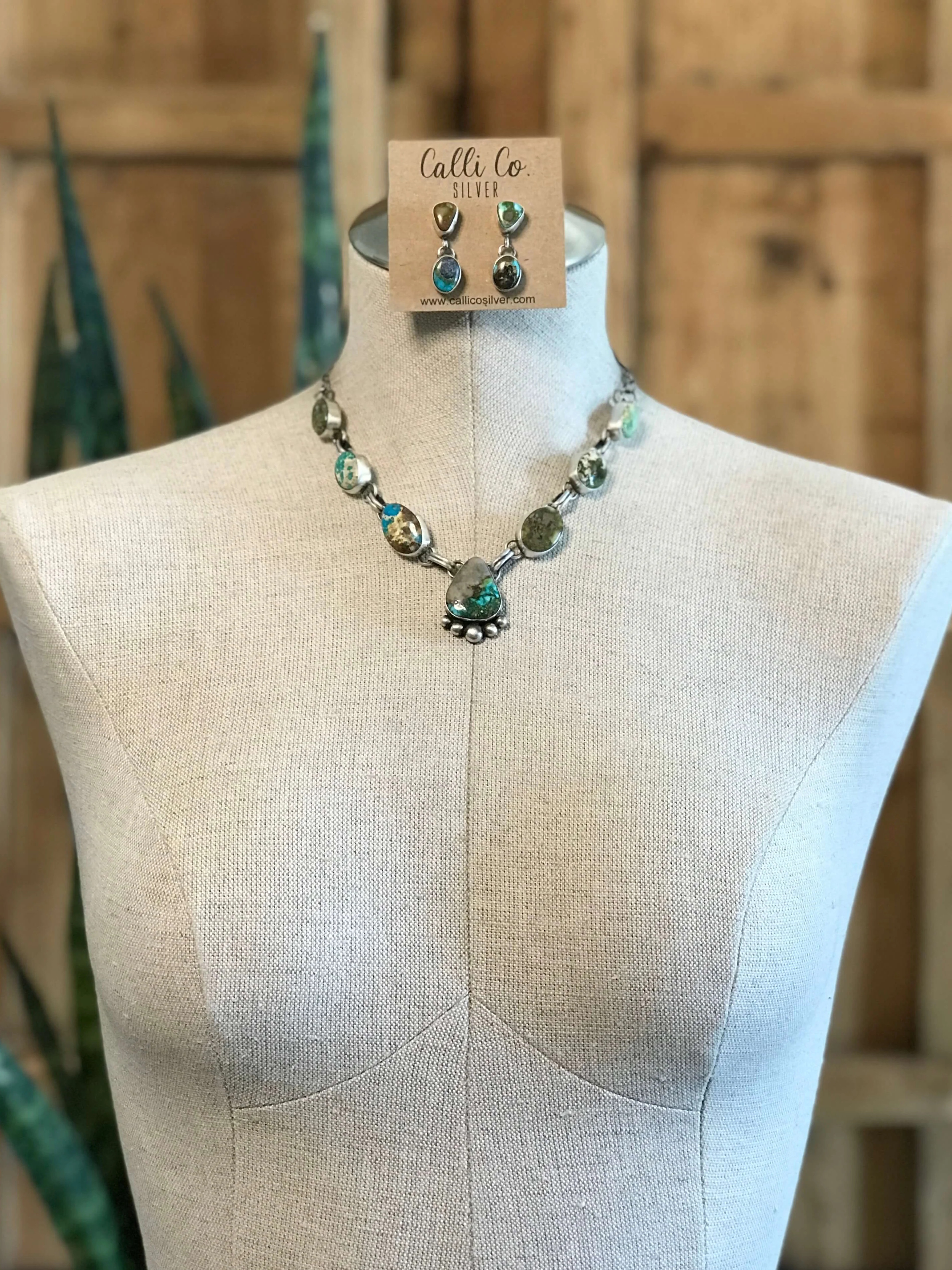 The Wallen Turquoise Statement Necklace Set - Image 2