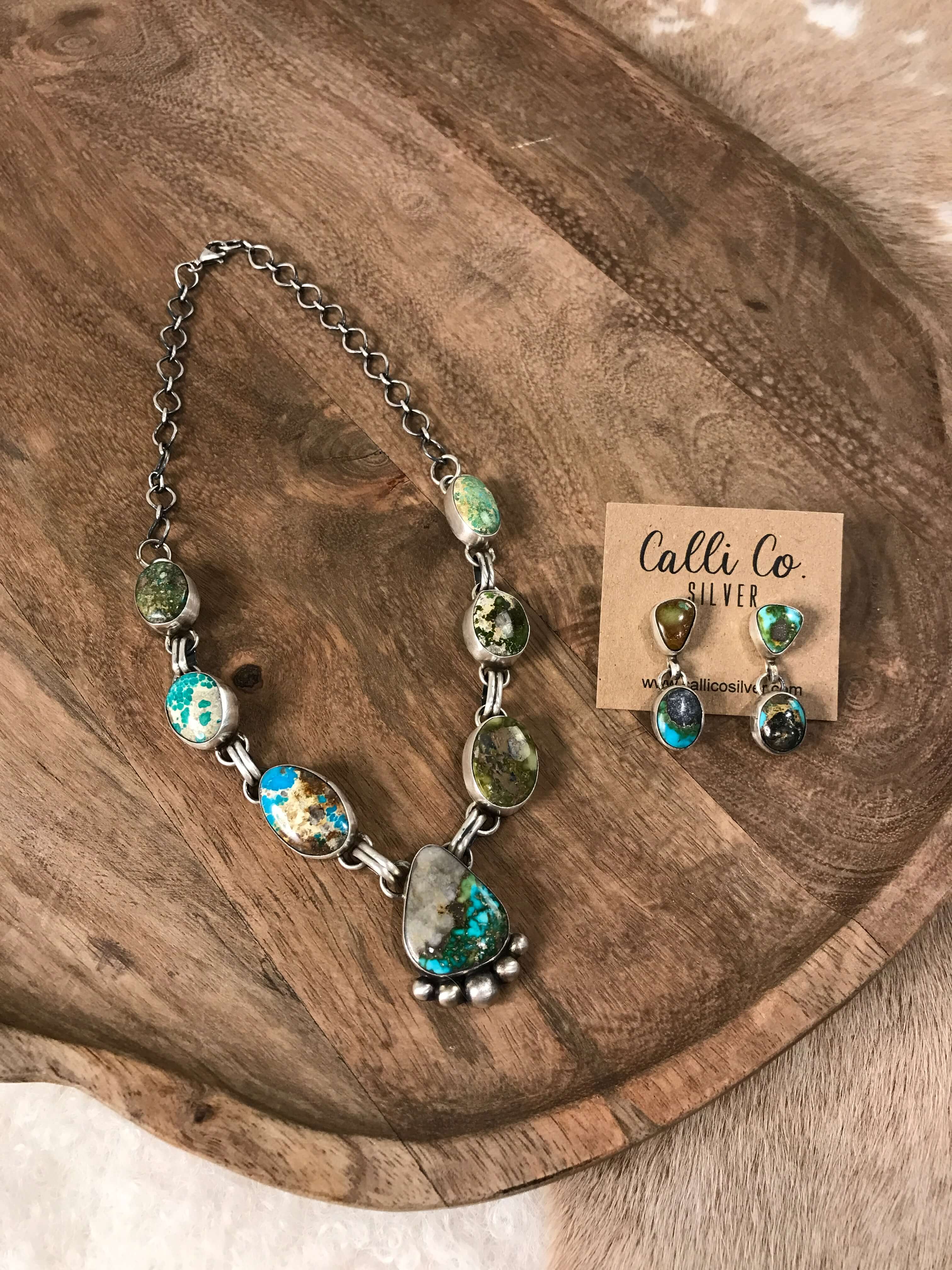 The Wallen Turquoise Statement Necklace Set - Image 3
