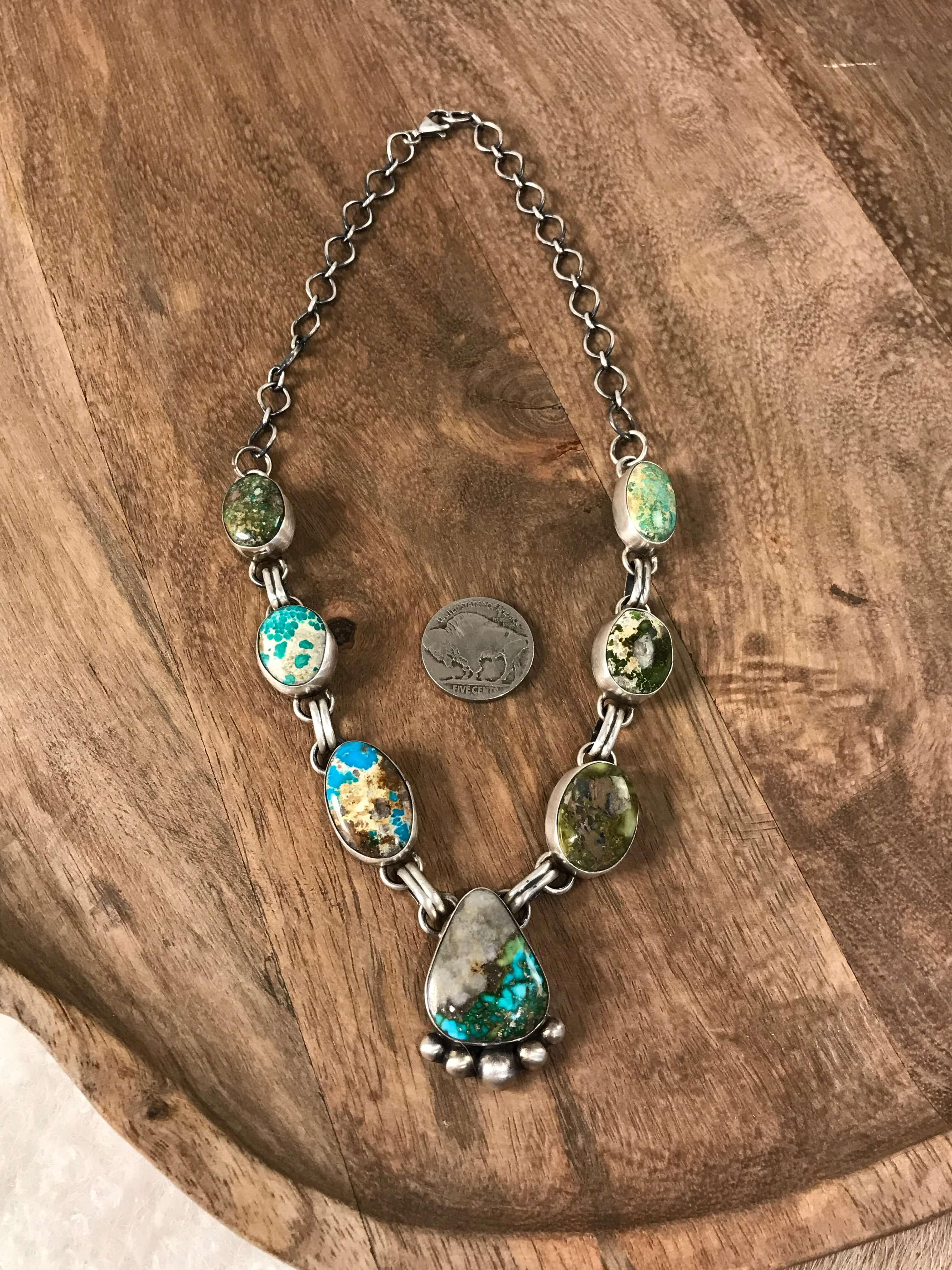 The Wallen Turquoise Statement Necklace Set - Image 5