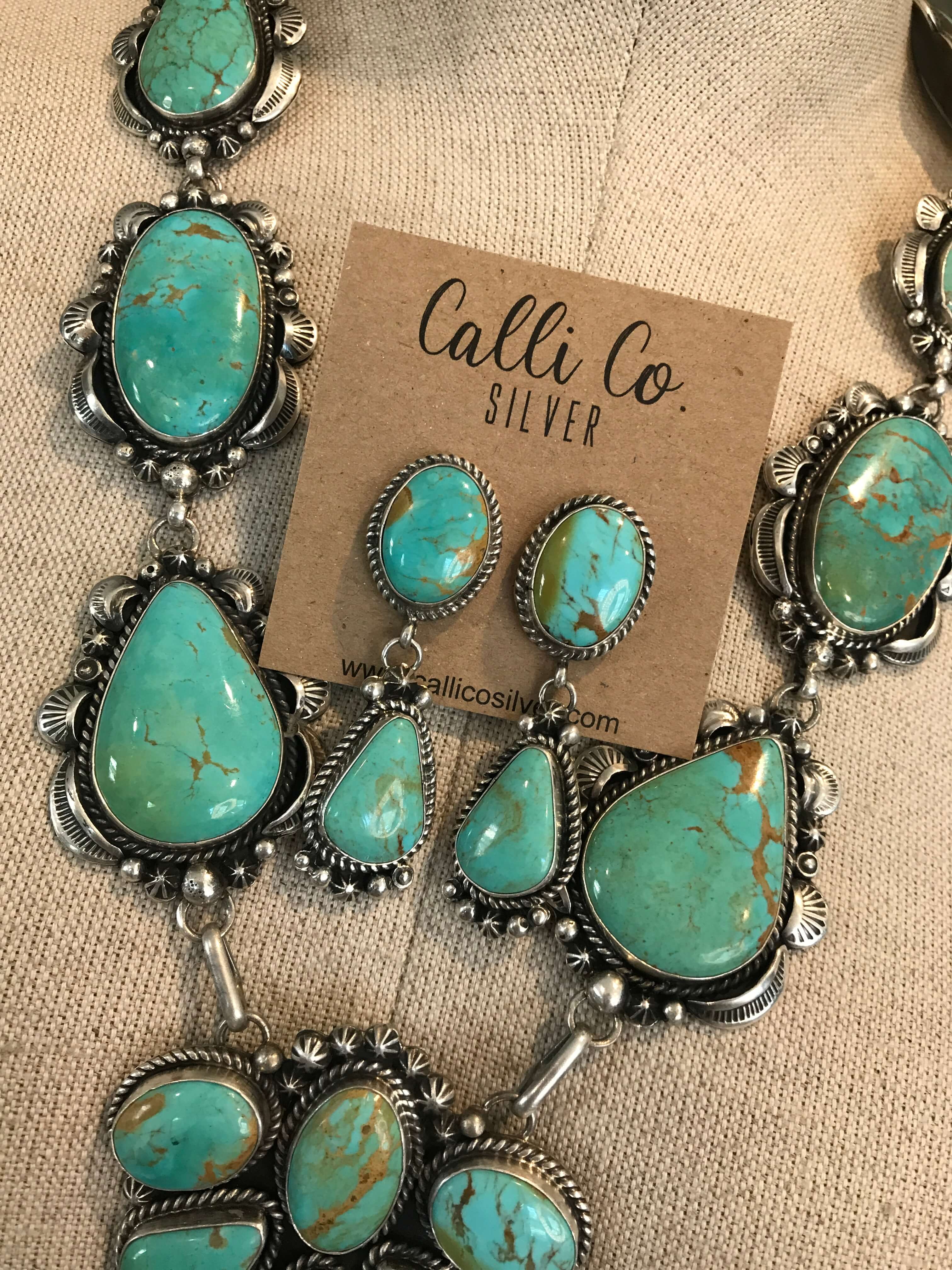 The Wanderer Turquoise Lariat Necklace Set - Image 2