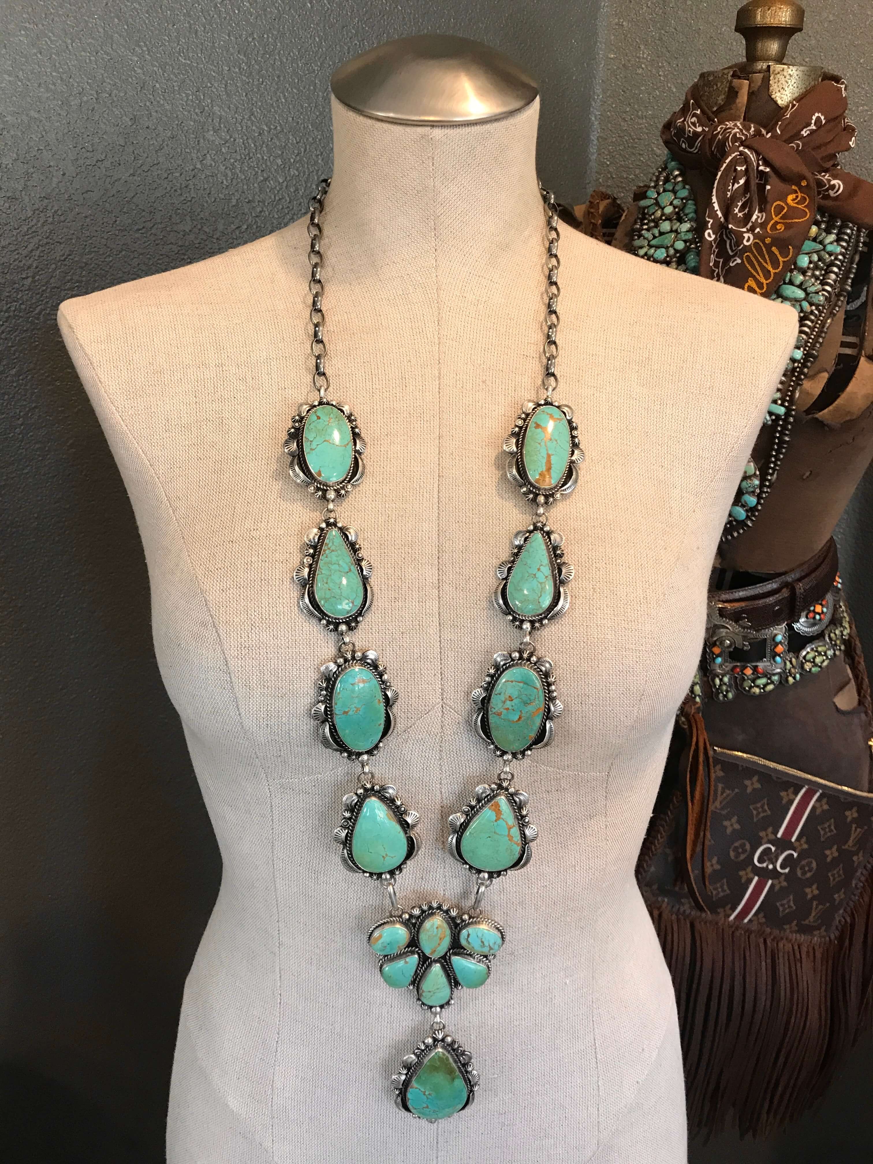 The Wanderer Turquoise Lariat Necklace Set - Image 6