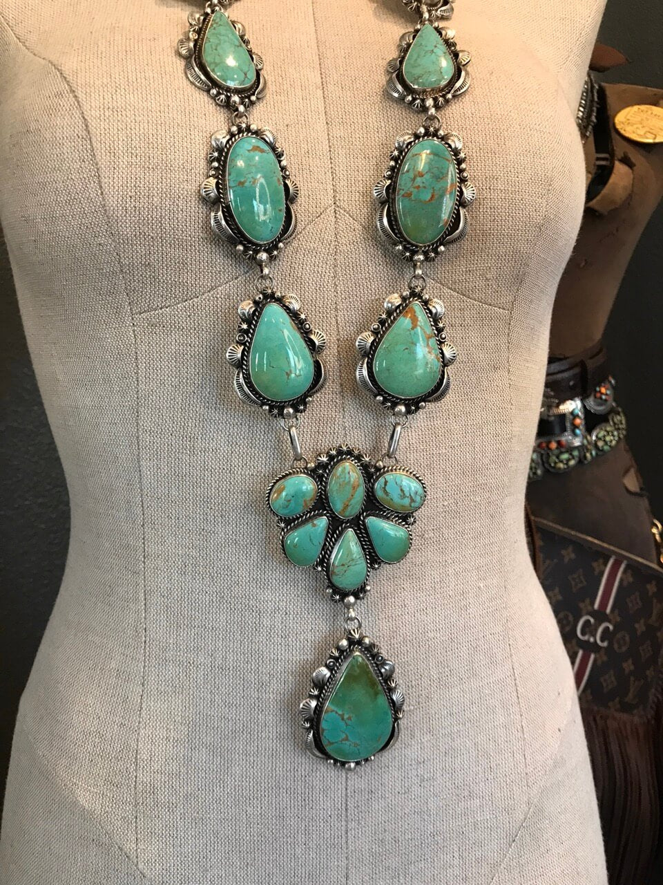 The Wanderer Turquoise Lariat Necklace Set - Image 7