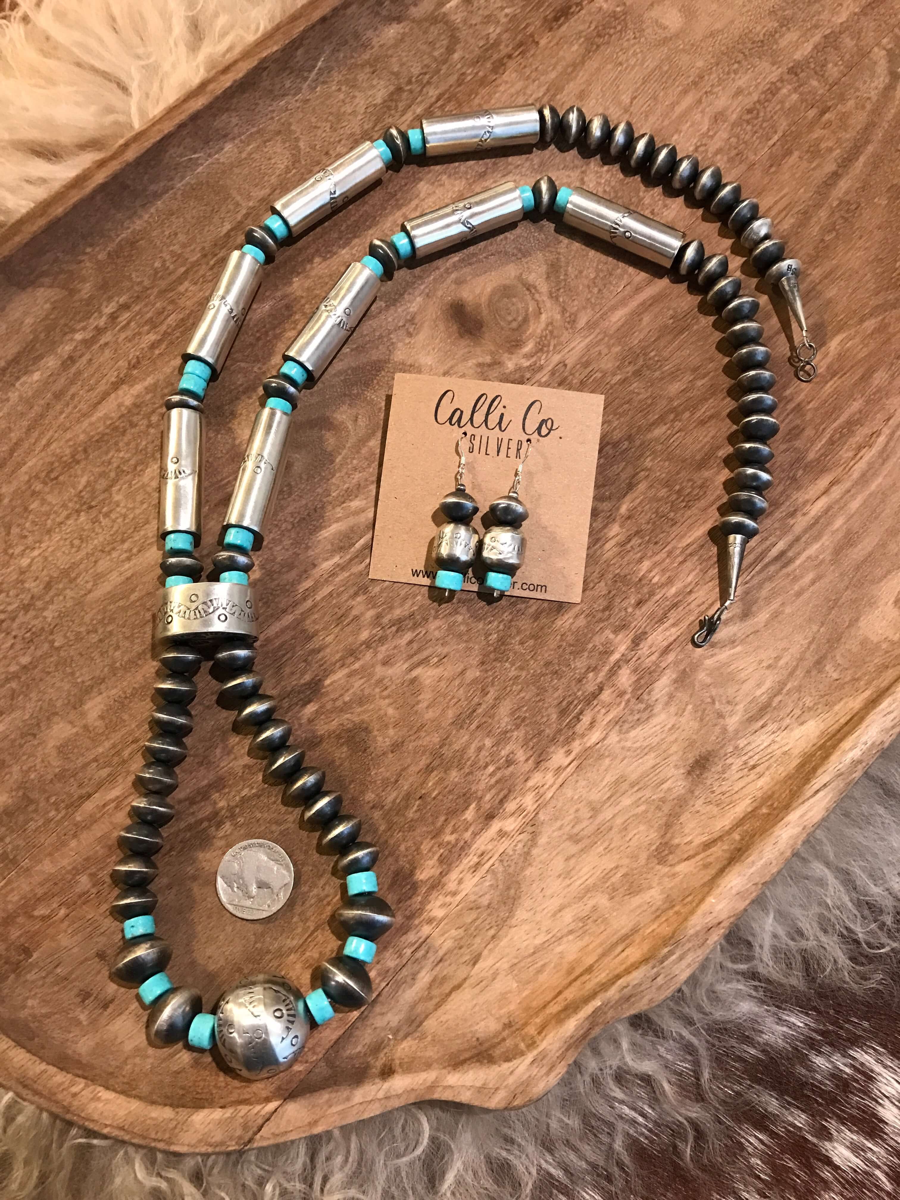 The Warrawee Turquoise Jacla Necklace Set - Image 4