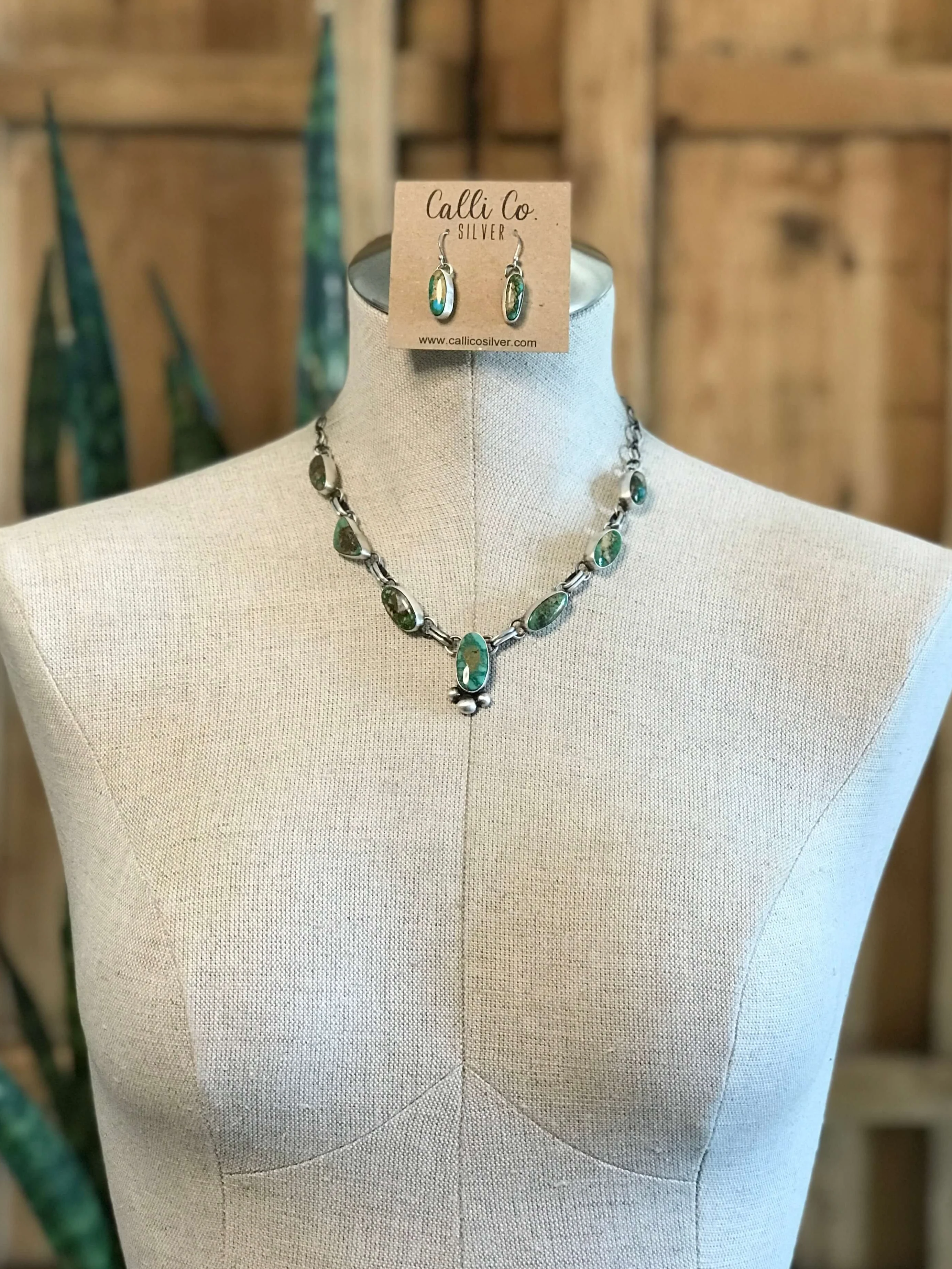 The Washington Turquoise Statement Necklace Set - Image 2