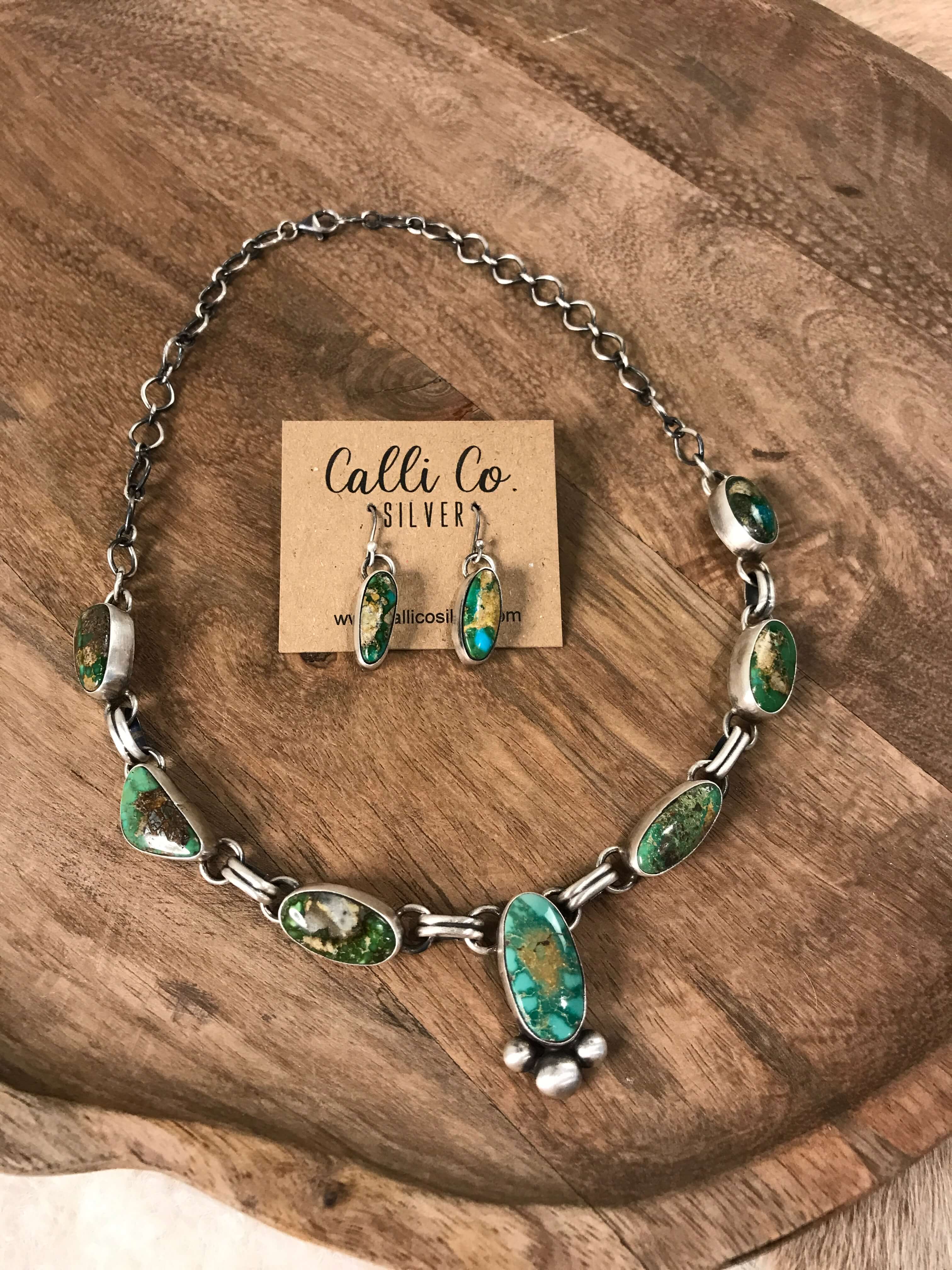 The Washington Turquoise Statement Necklace Set - Image 3
