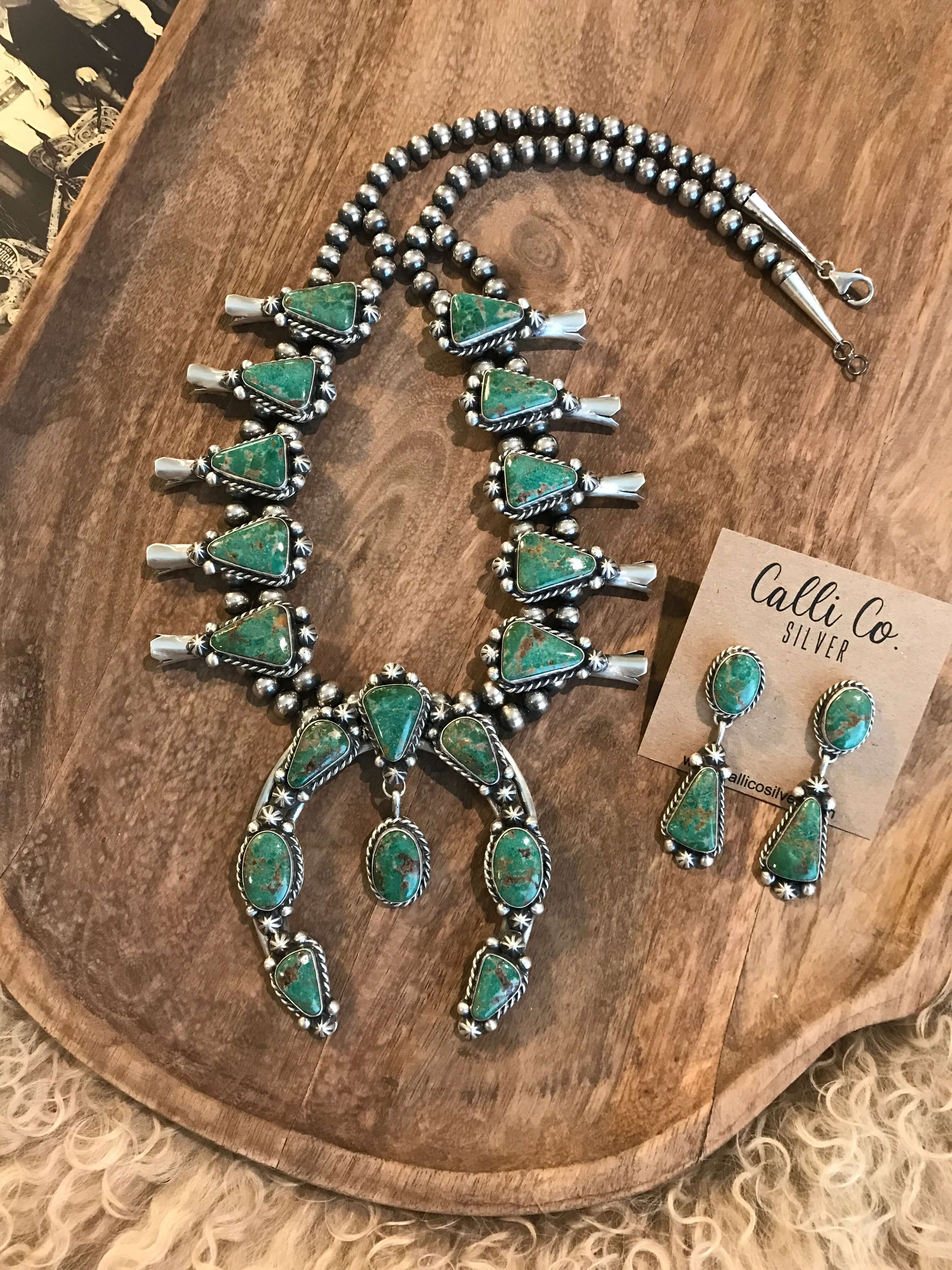 The Westward Squash Blossom Necklace Set - Image 11