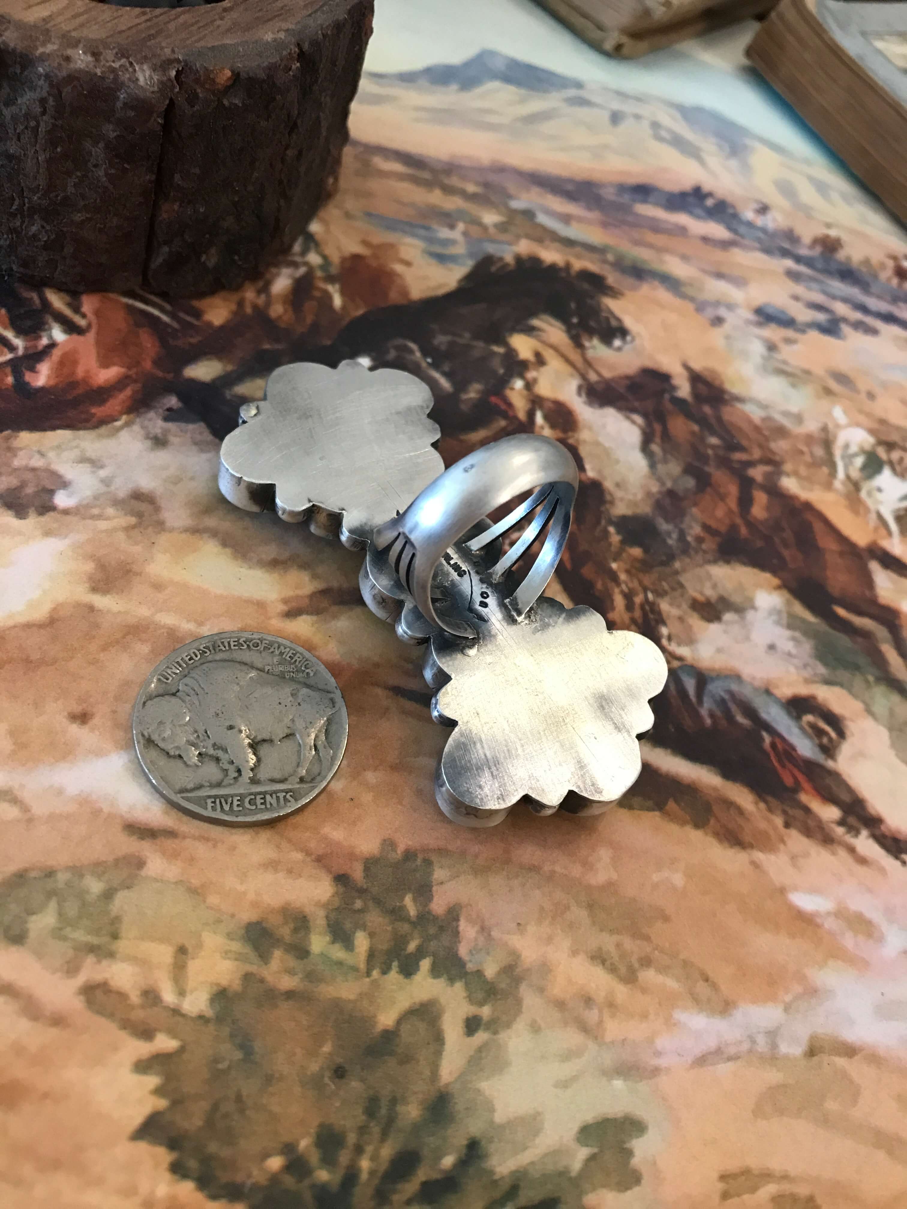 The White Water Bowtie Ring, Sz 8.5 - Image 6