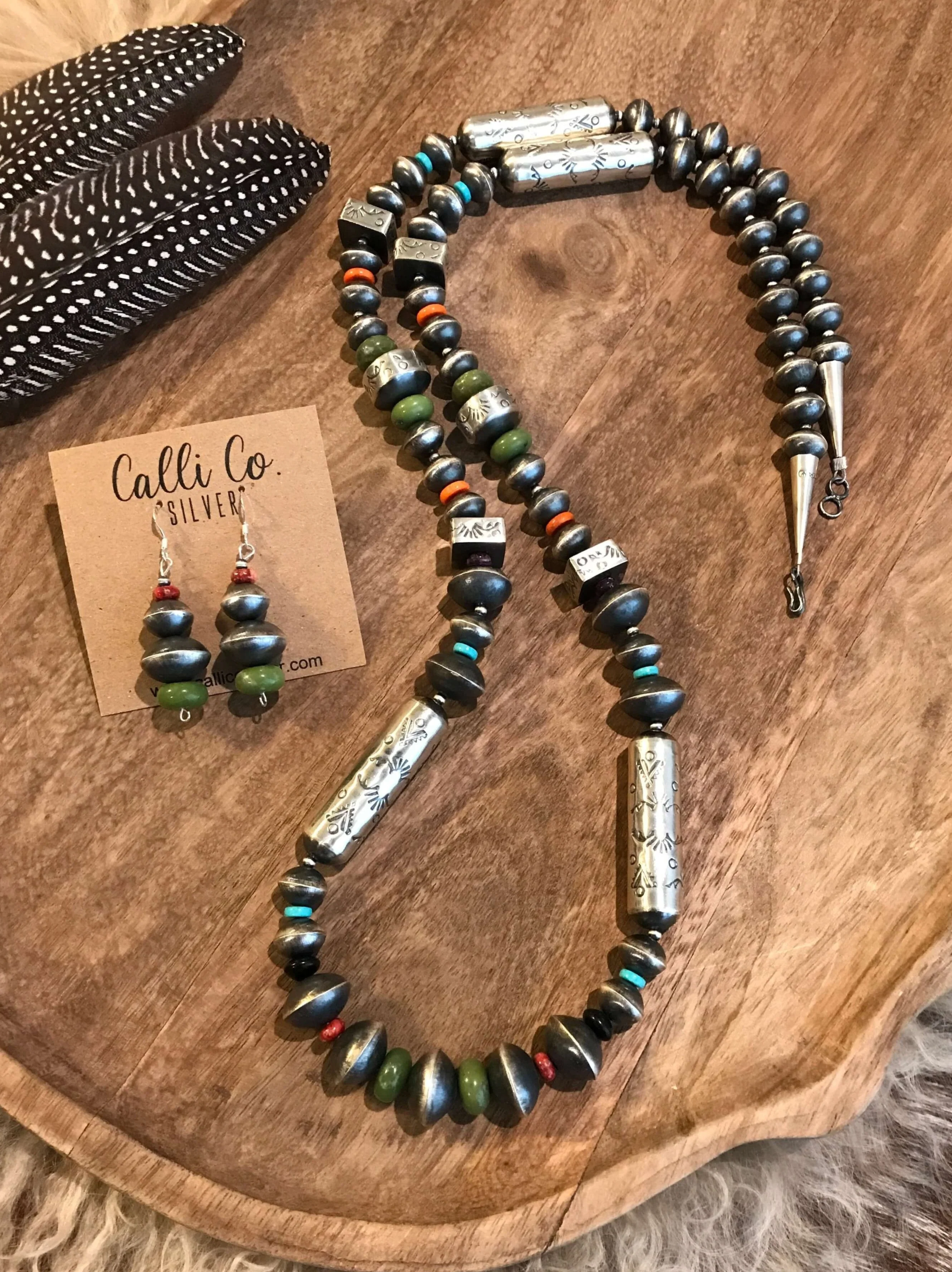 The Whitley Navajo Pearl Necklace Set
