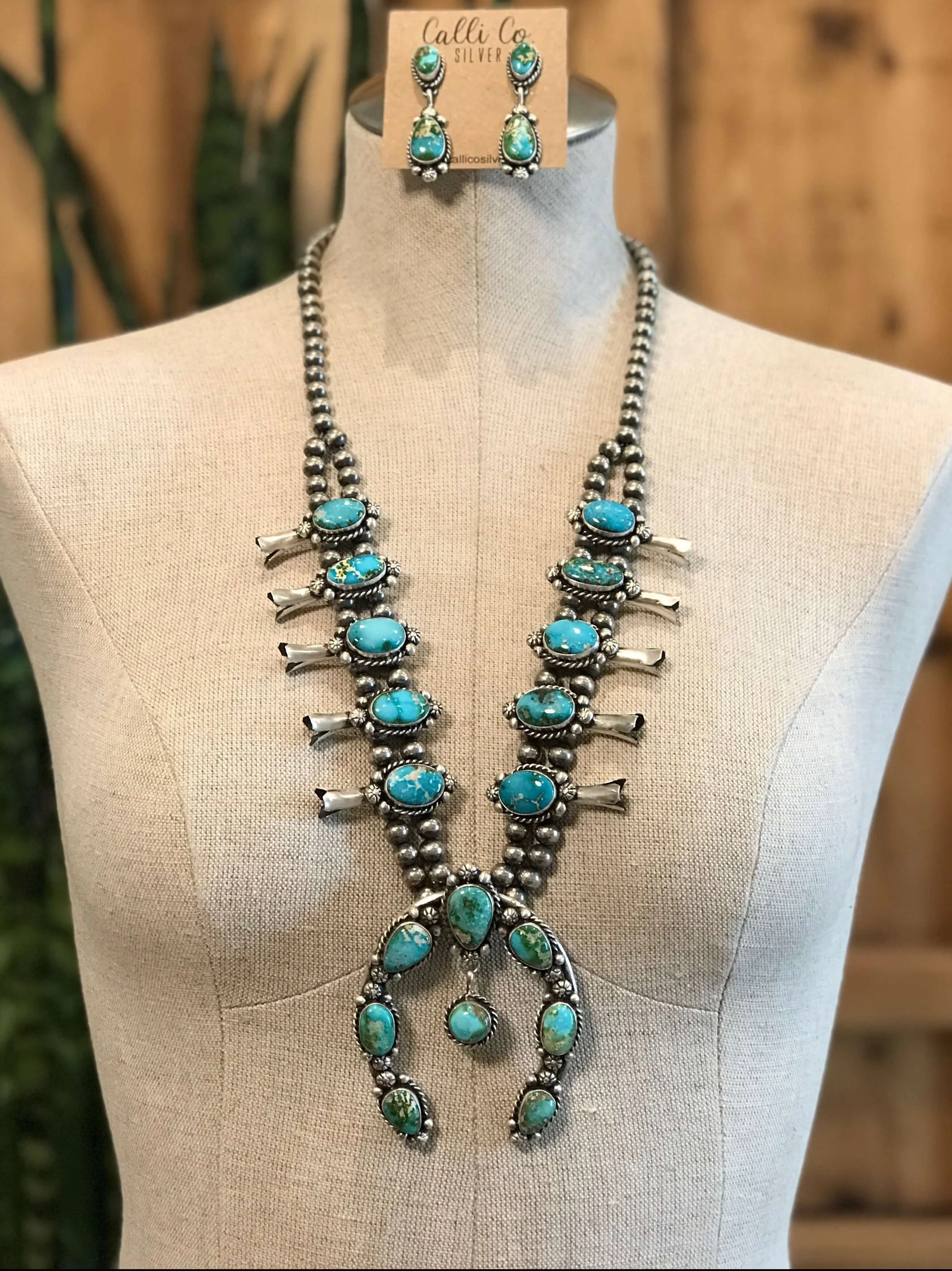 The Wind River Squash Blossom Necklace Set - Image 2