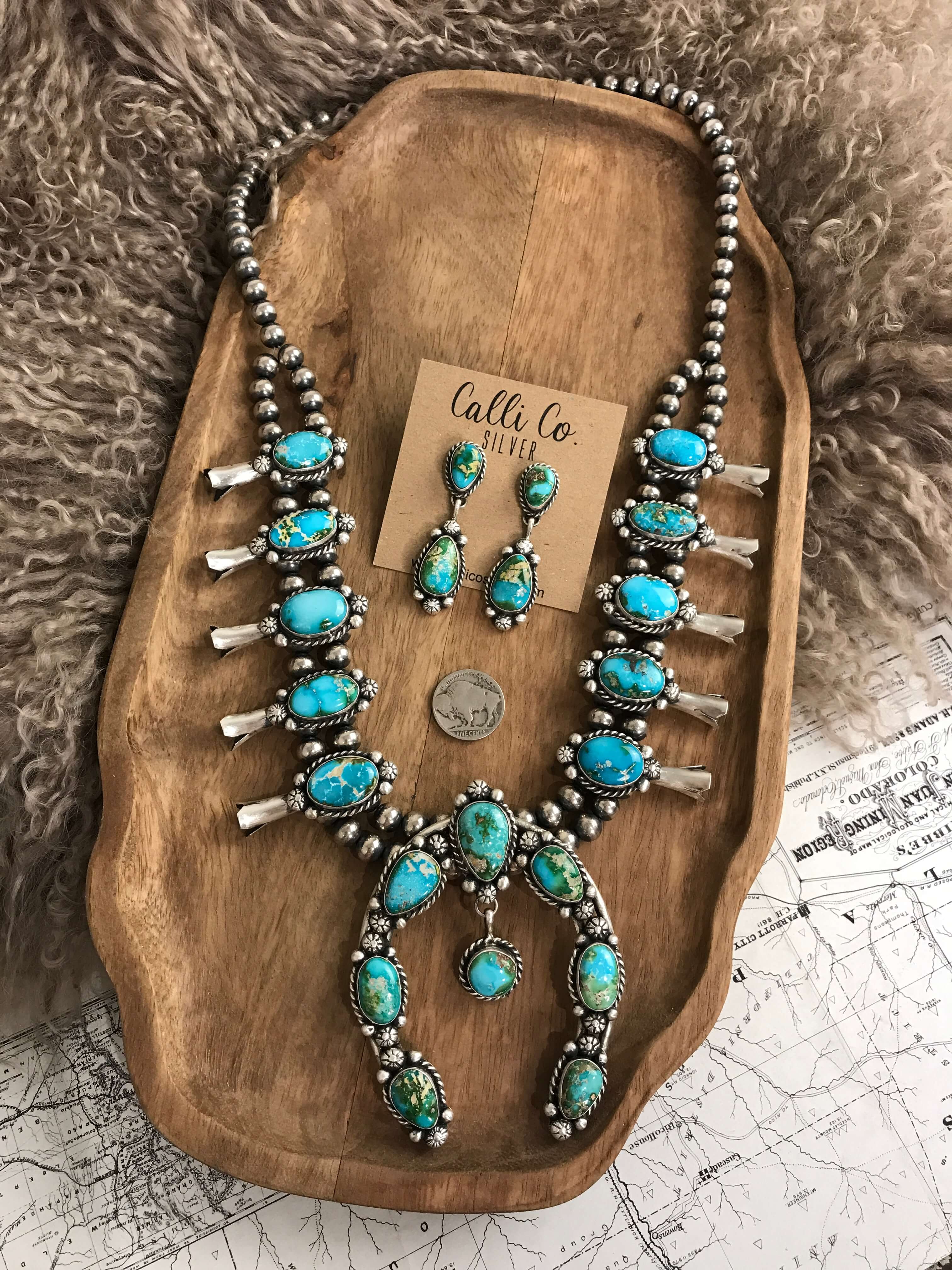 The Wind River Squash Blossom Necklace Set - Image 3
