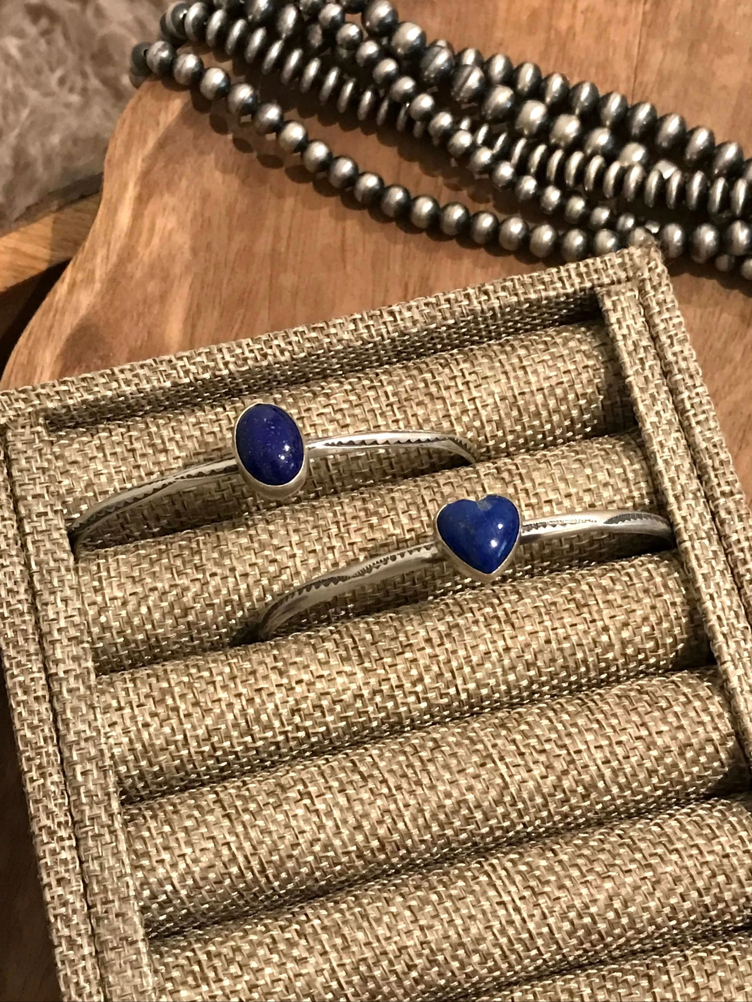 The Wingate Cuffs in Lapis