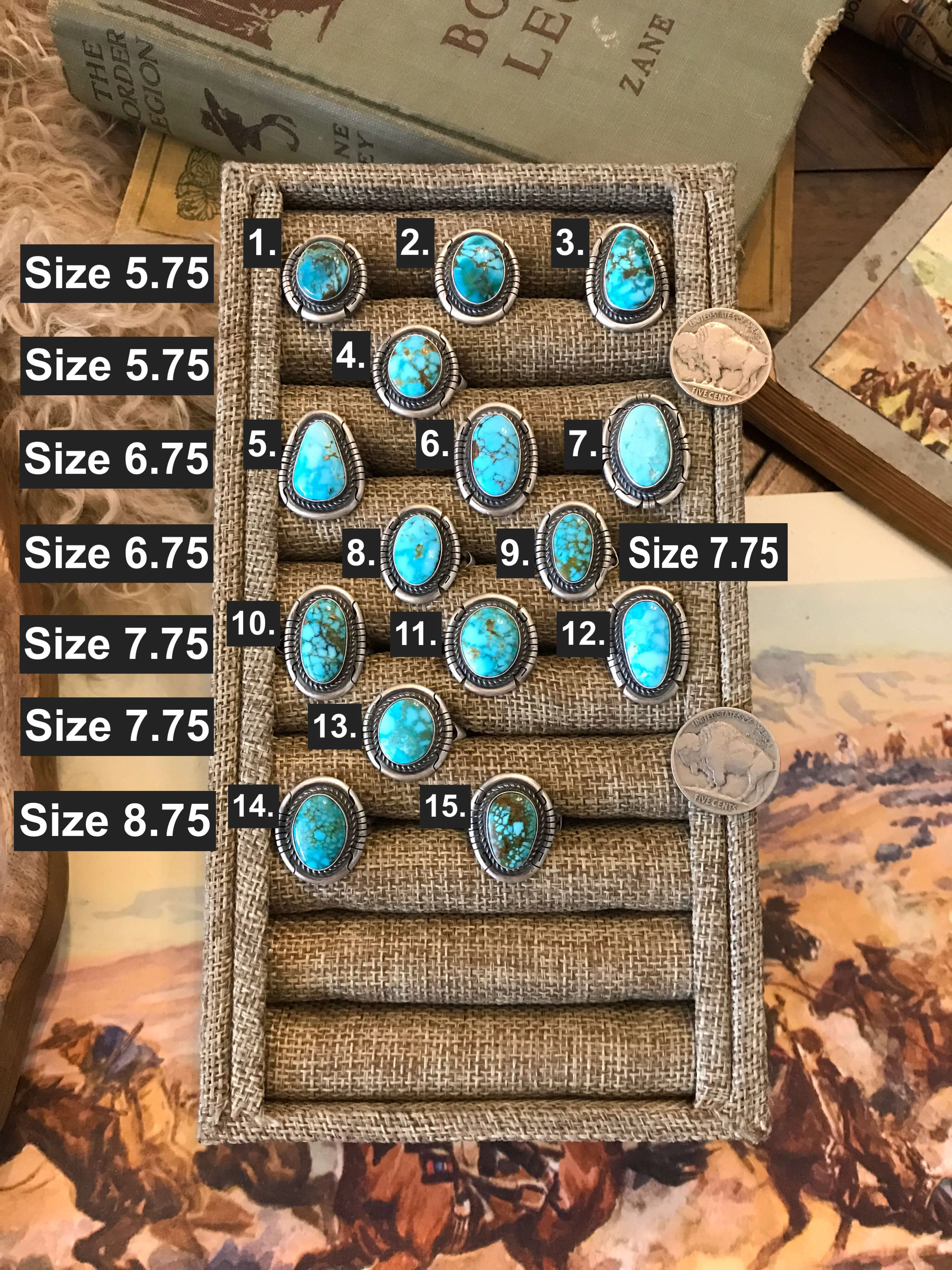The Yale Rings in Blue Turquoise - Image 3