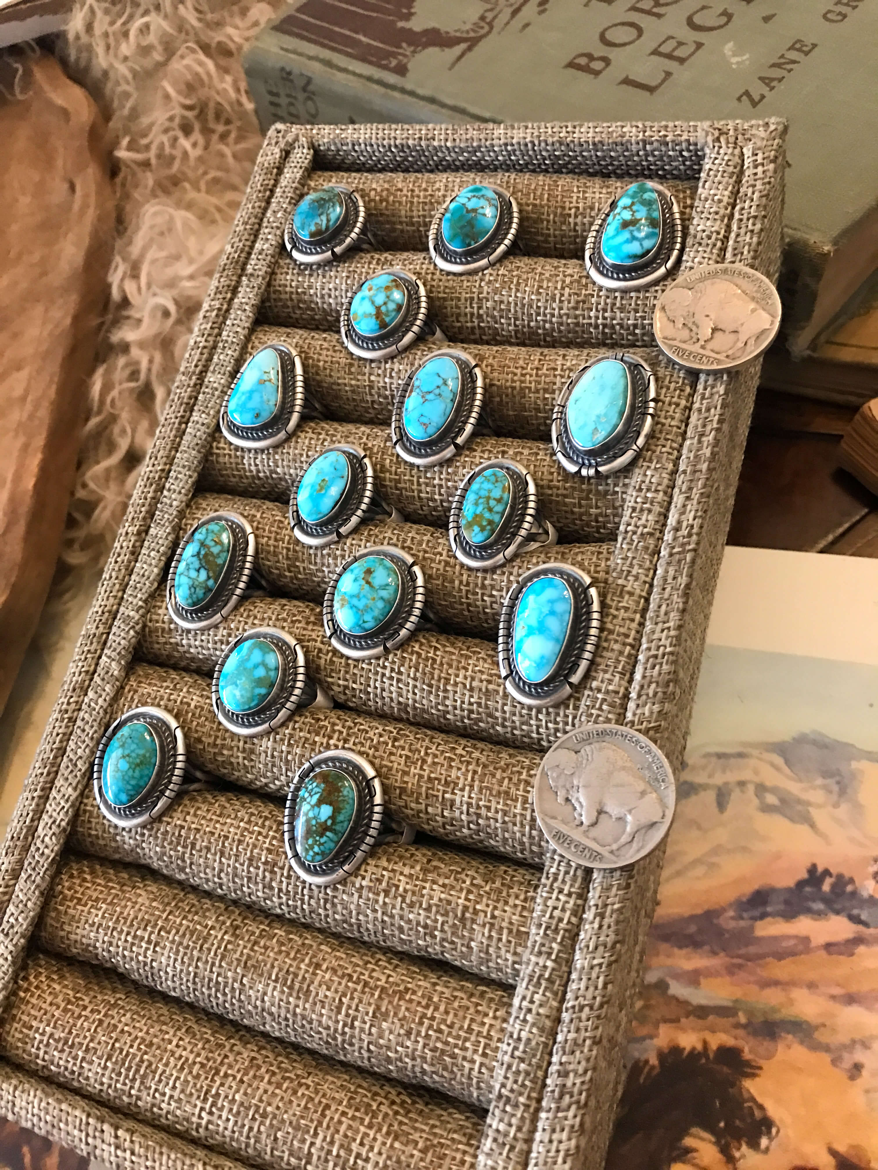 The Yale Rings in Blue Turquoise - Image 9