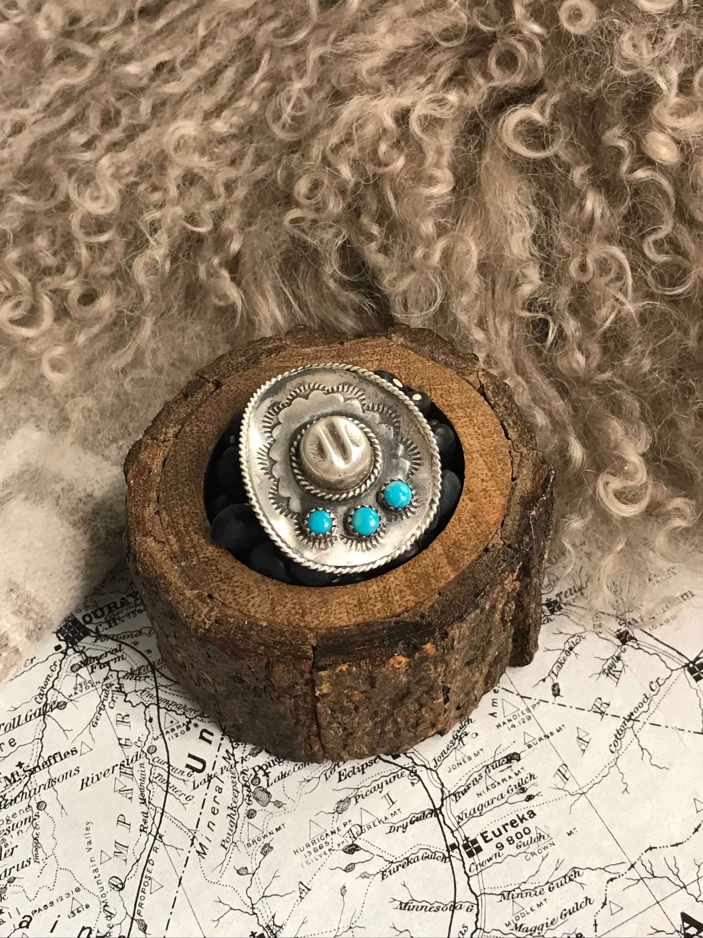 The Yee-Haw Turquoise Ring, Sz 5