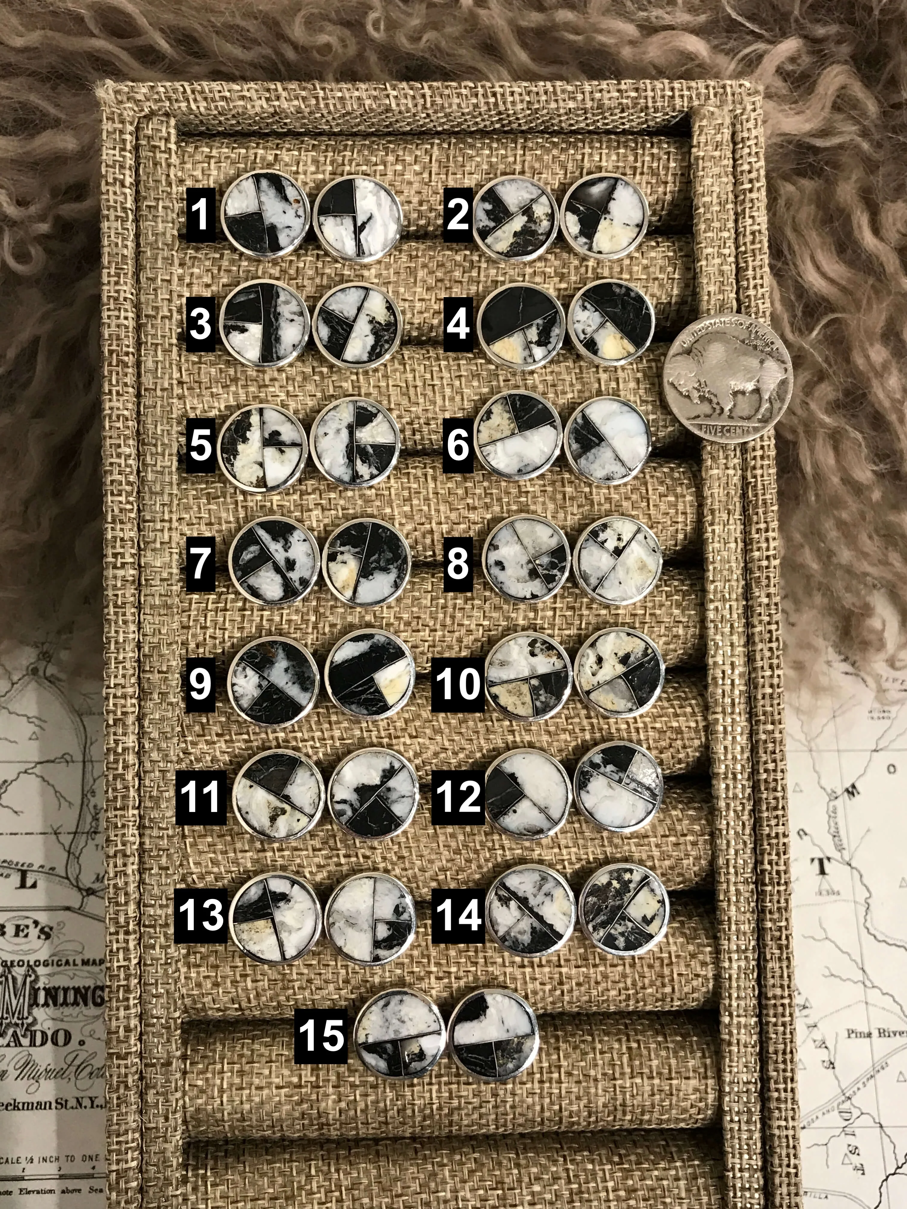 The Yoakum Inlay Studs - Image 2